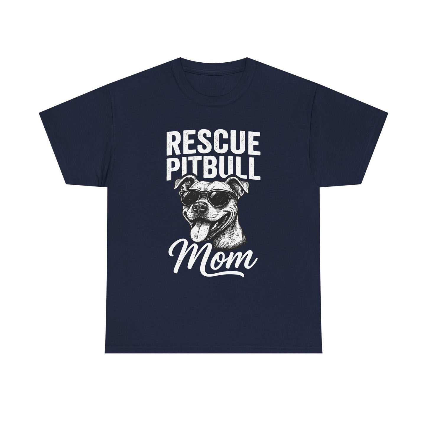Rescue Pitbull Mom T-Shirt — Rescue Dog Lover Tee