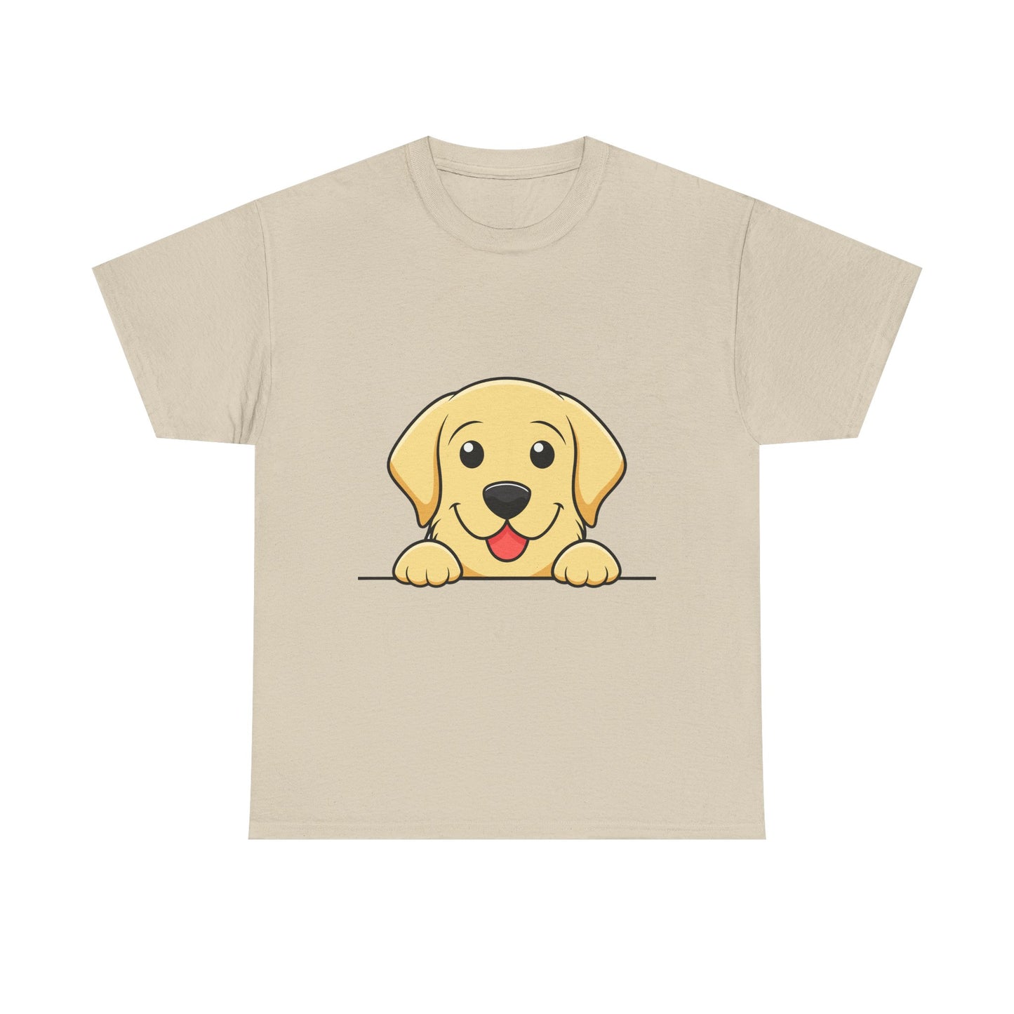 Peeking Golden Retriever Tee