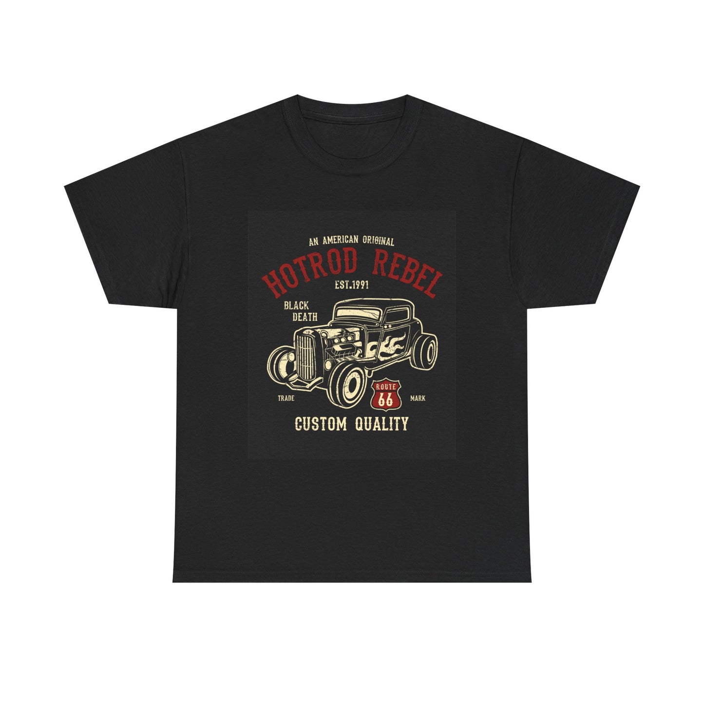 Hotrod Rebel T-Shirt – Vintage Custom Car Graphic Tee