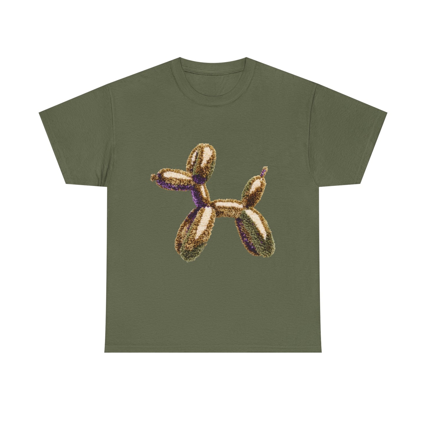 Balloon Dog T‑Shirt — Metallic Gold Balloon Animal Tee
