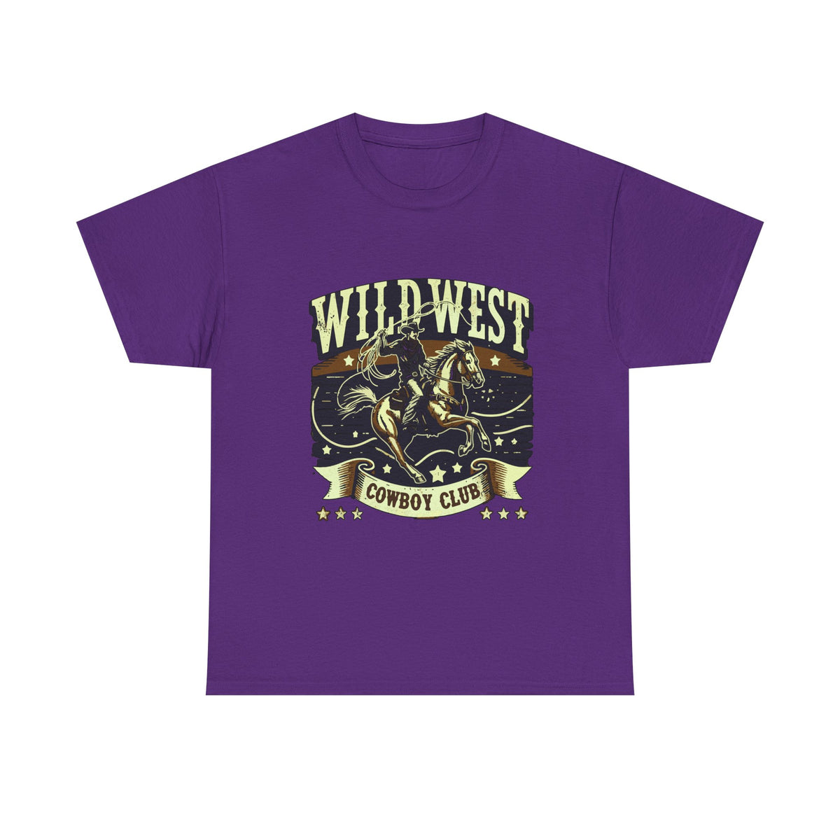Wild West Cowboy Club T‑Shirt — Vintage Rodeo Western Graphic Tee
