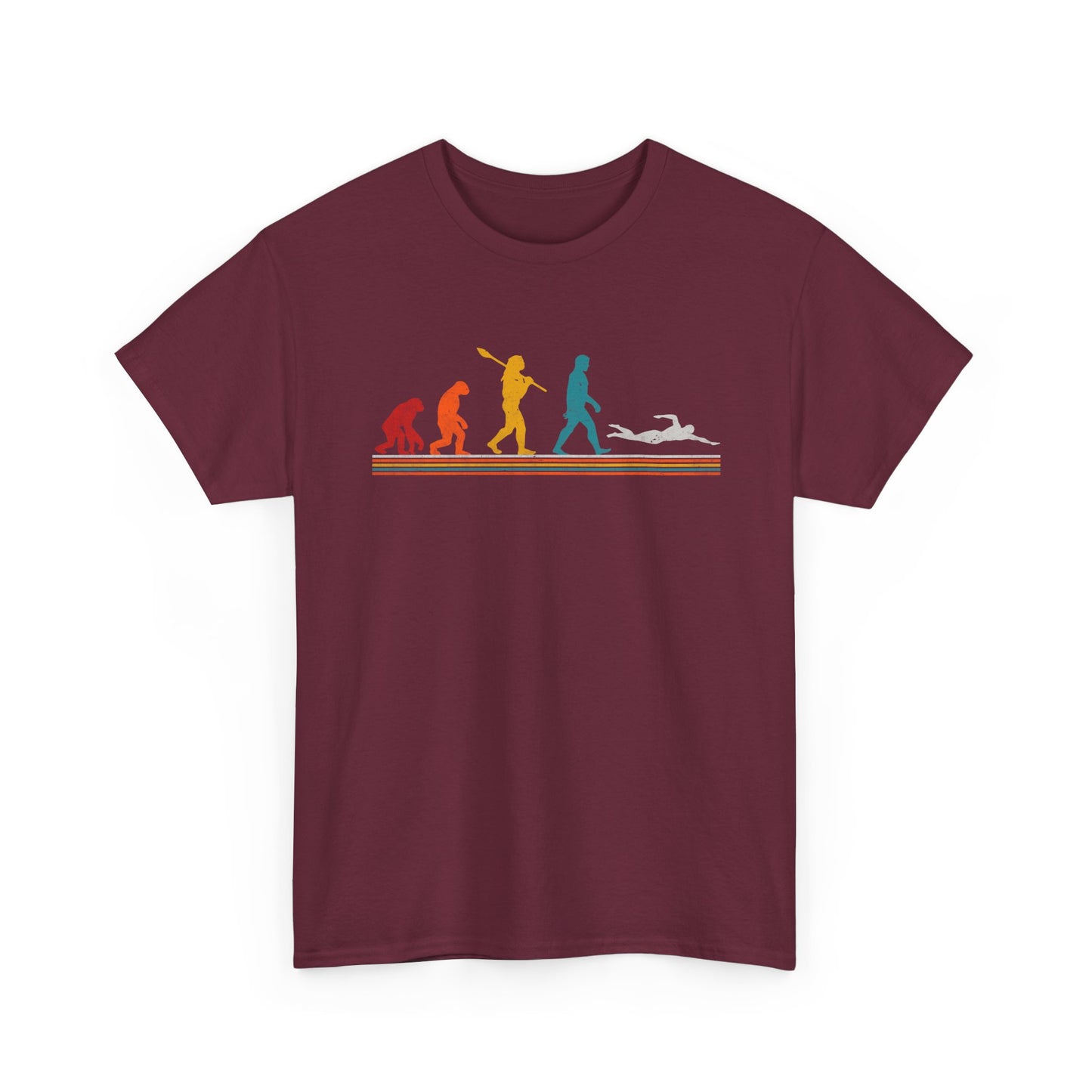 Evolution of Swiming T-Shirt