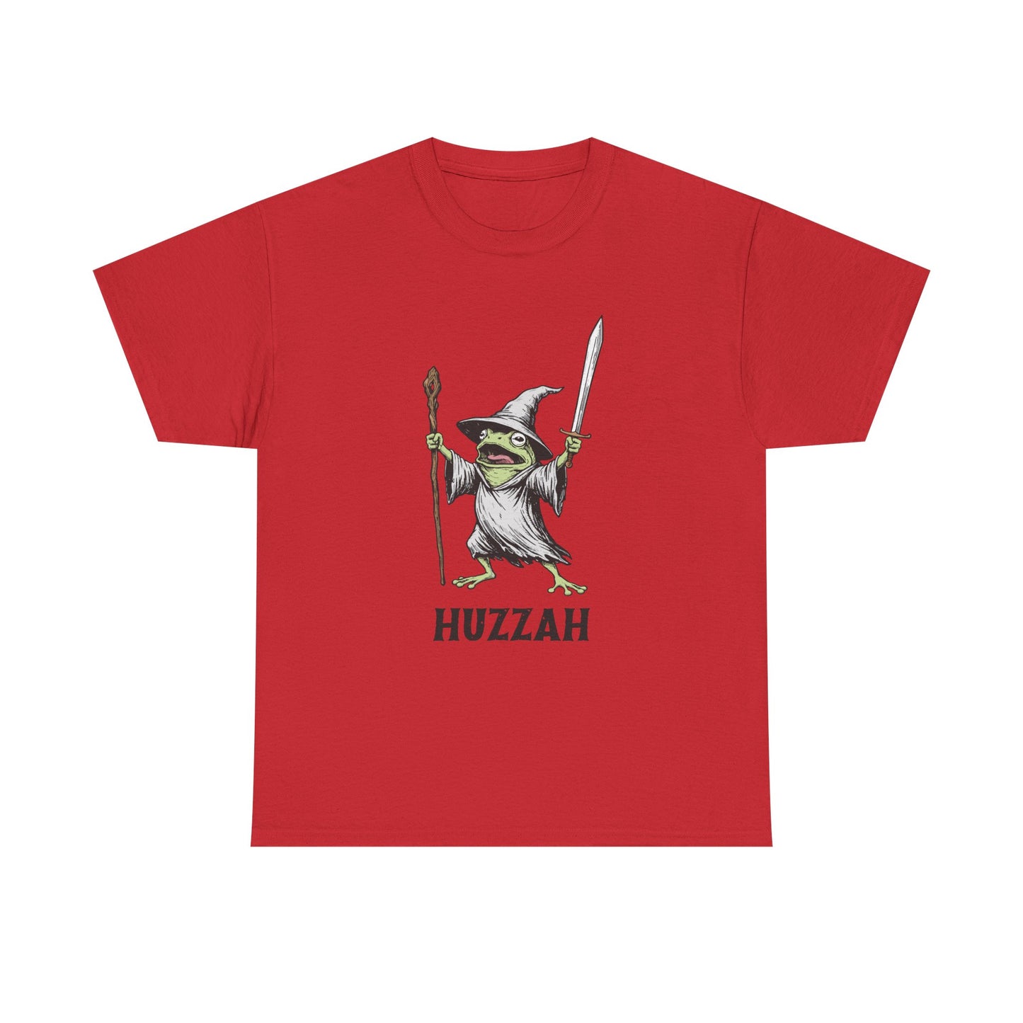 T-Shirt — Huzzah Frog Wizard Graphic Tee