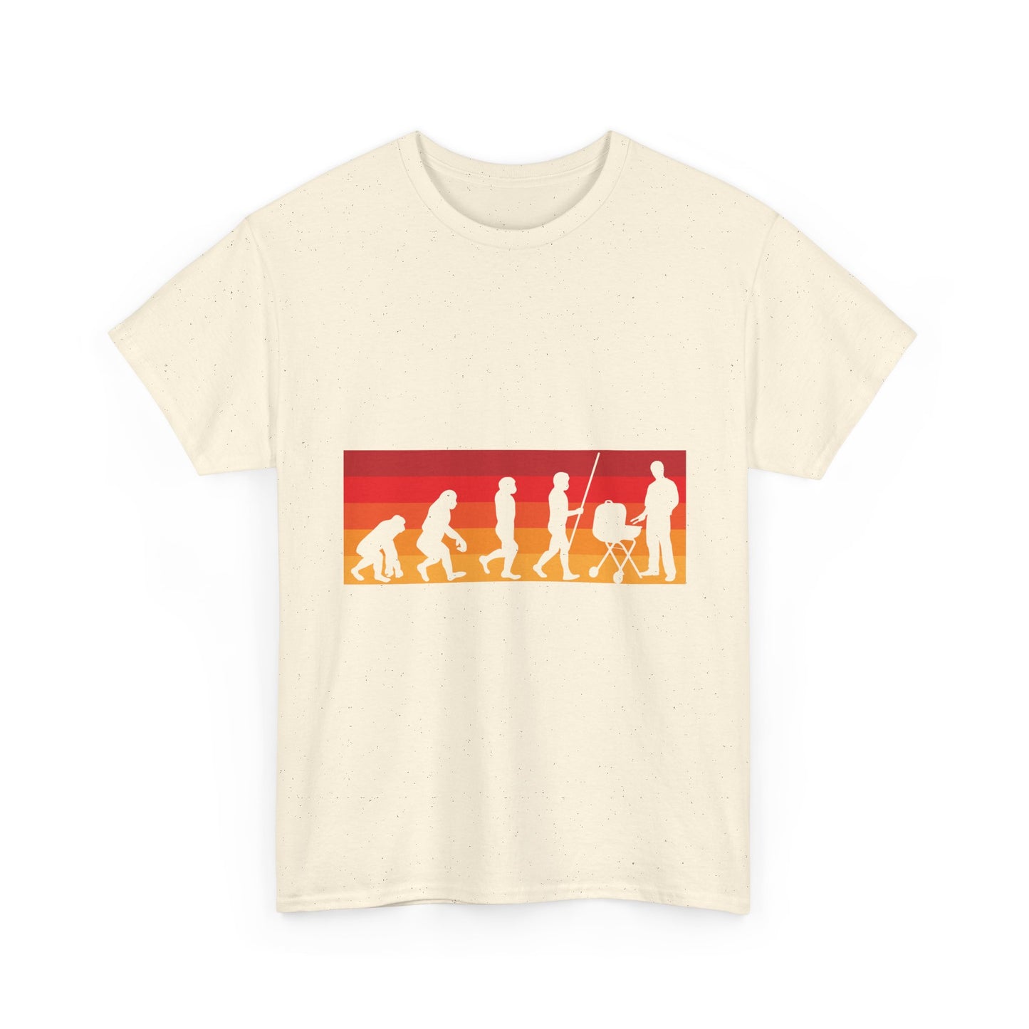 Evolution of Parenthood T-Shirt — Retro Sunset Dad to Parent Silhouette Tee