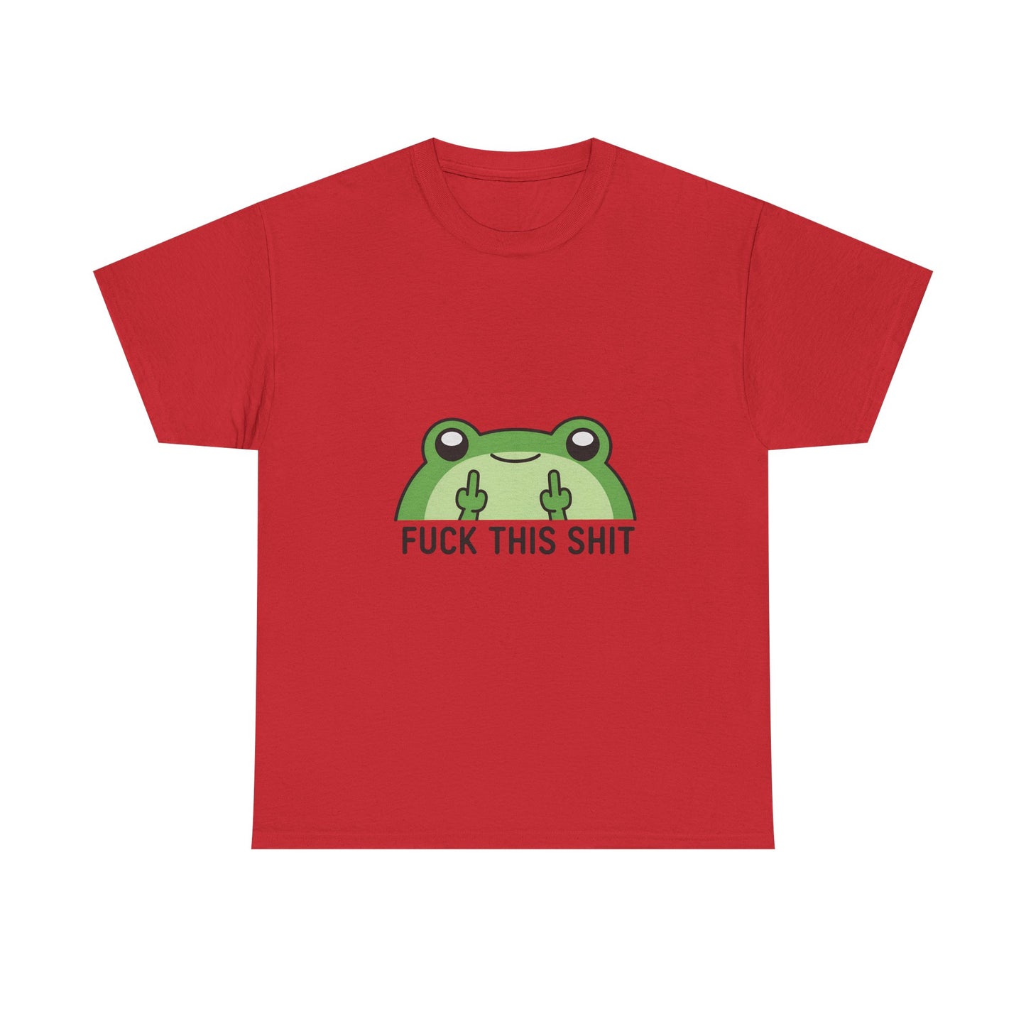 Frog Middle Finger Tee – "Fuck This Shit" Graphic T-Shirt