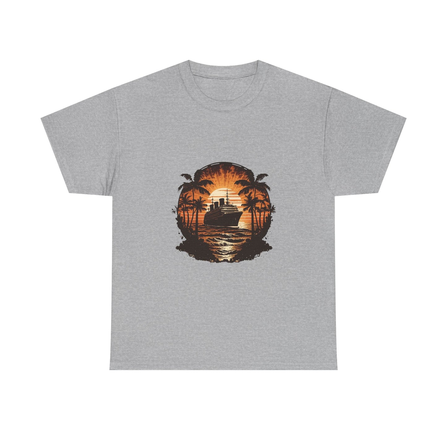 T-Shirt — Tropical Sunset Cruise Graphic Tee