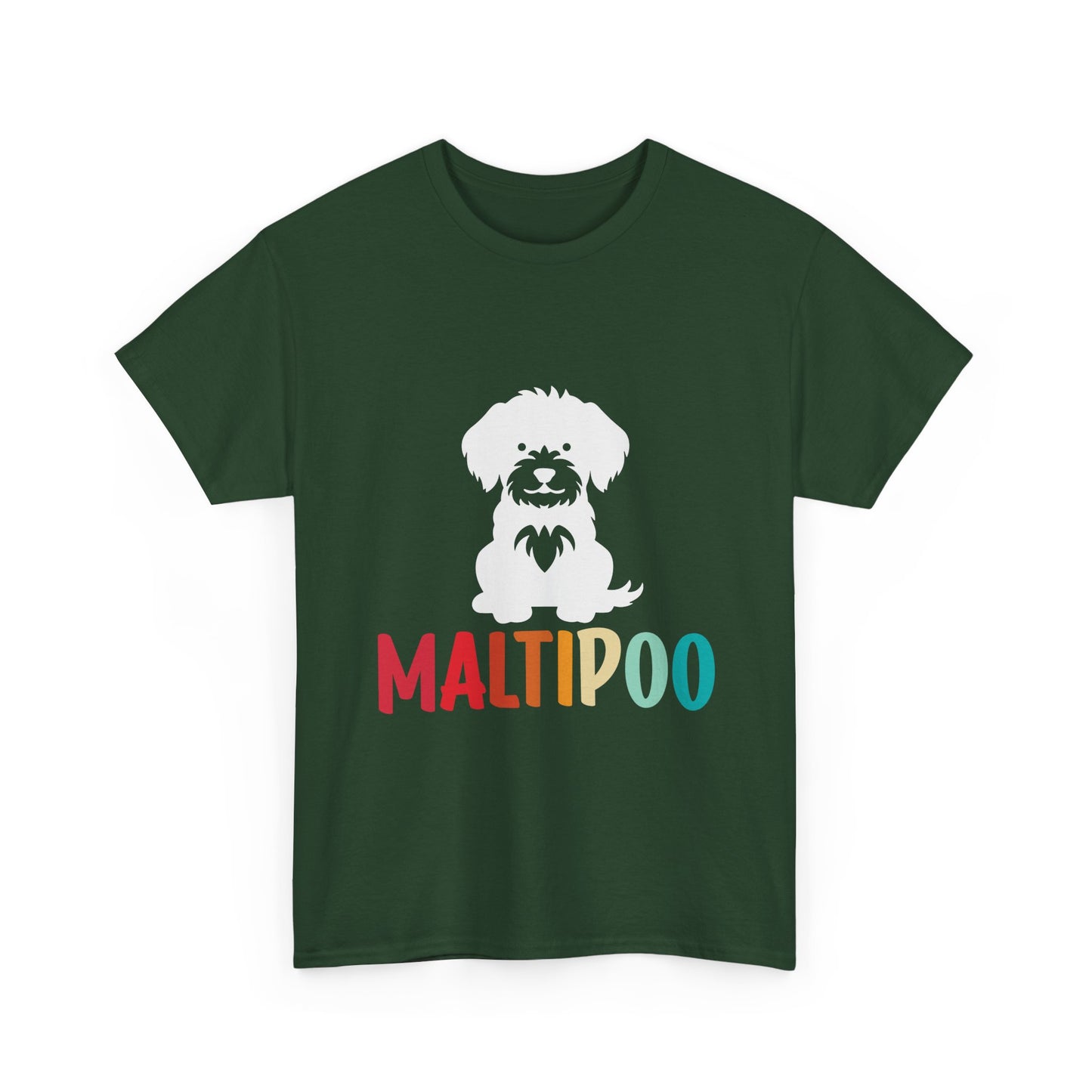 Maltipoo Graphic Tee — Retro Rainbow Dog Lover T‑Shirt