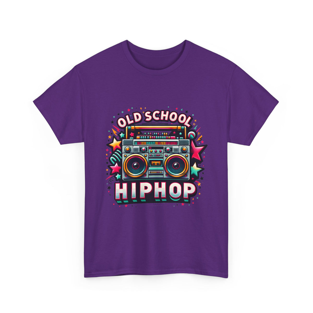 Old School Hip Hop T-Shirt — Retro Boombox Graphic Tee