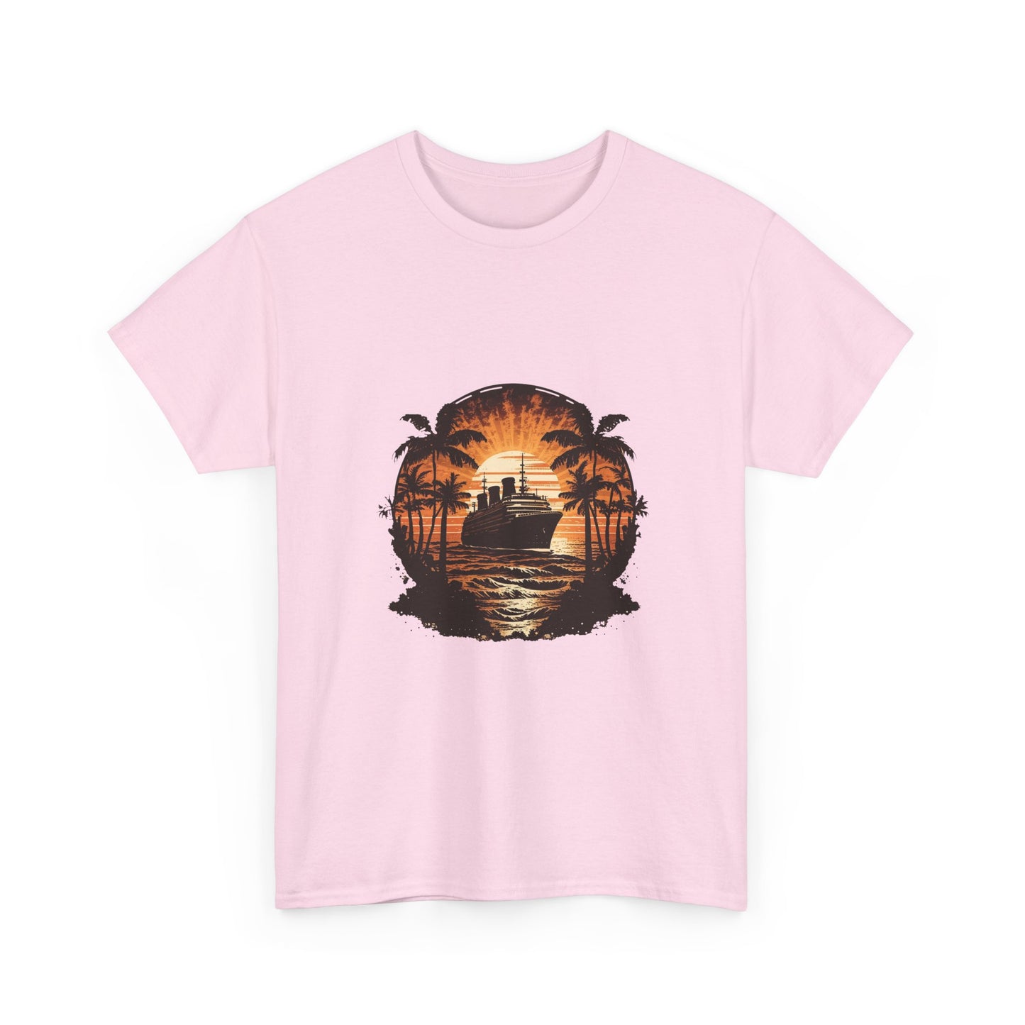 T-Shirt — Tropical Sunset Cruise Graphic Tee