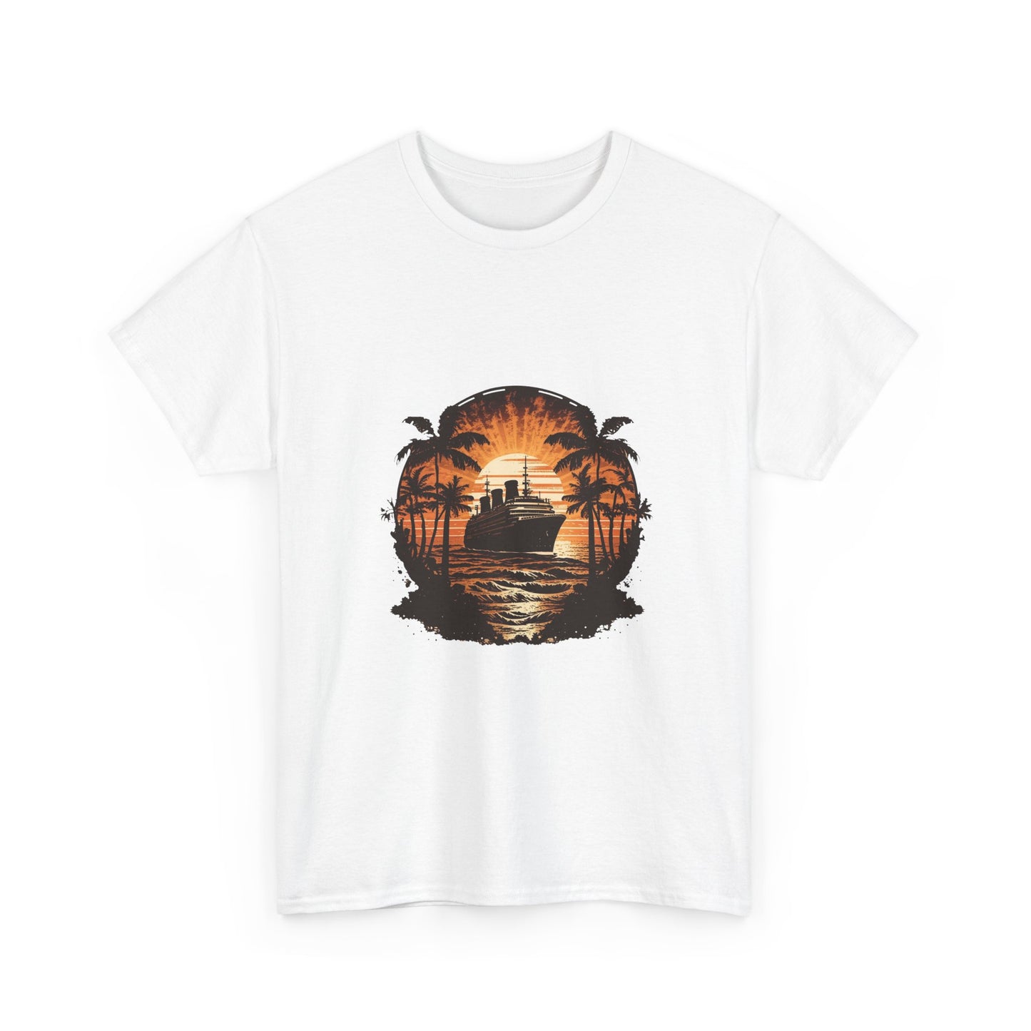 T-Shirt — Tropical Sunset Cruise Graphic Tee