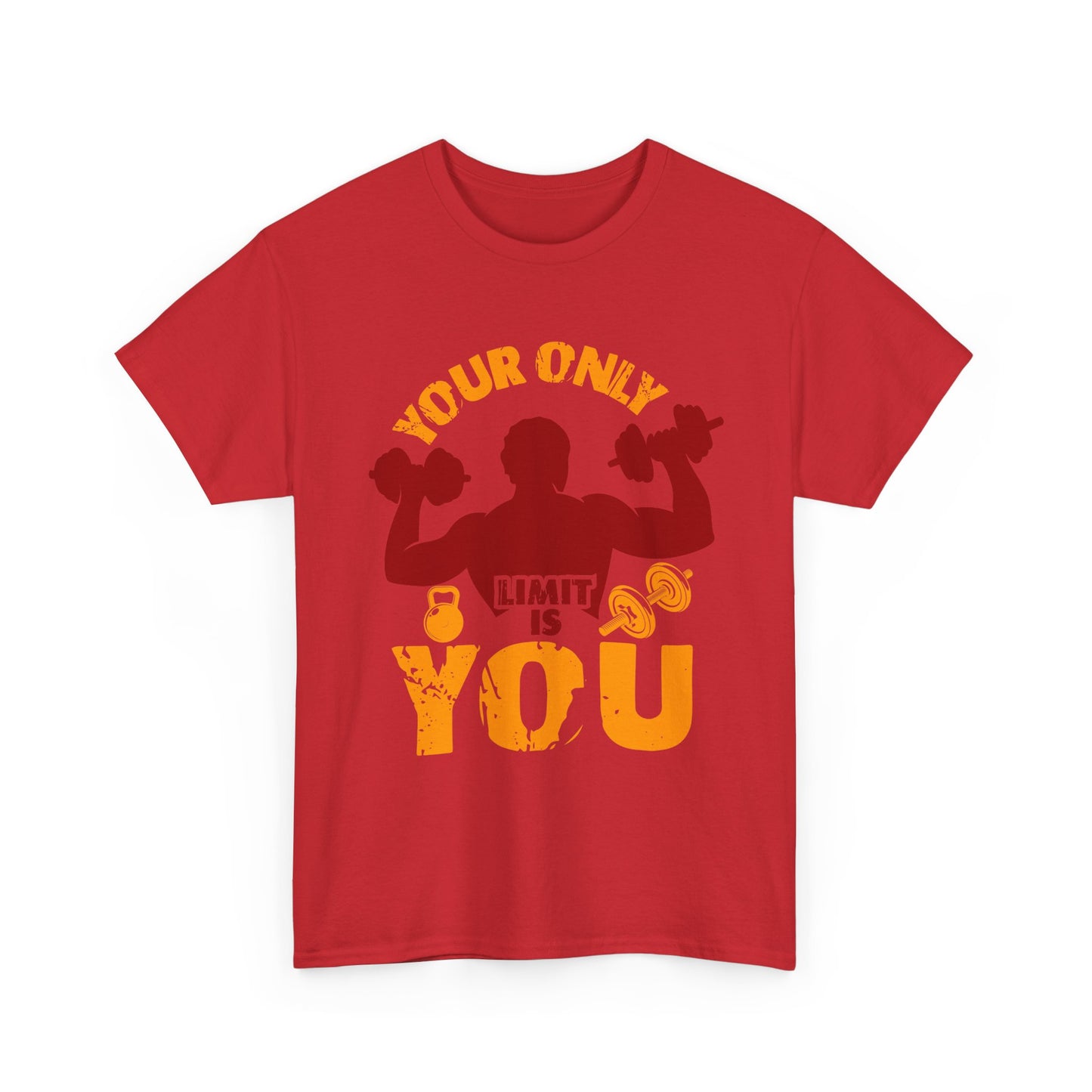 Motivational Fitness Tee — "Your Only Limit Is You" Workout T-Shirt
