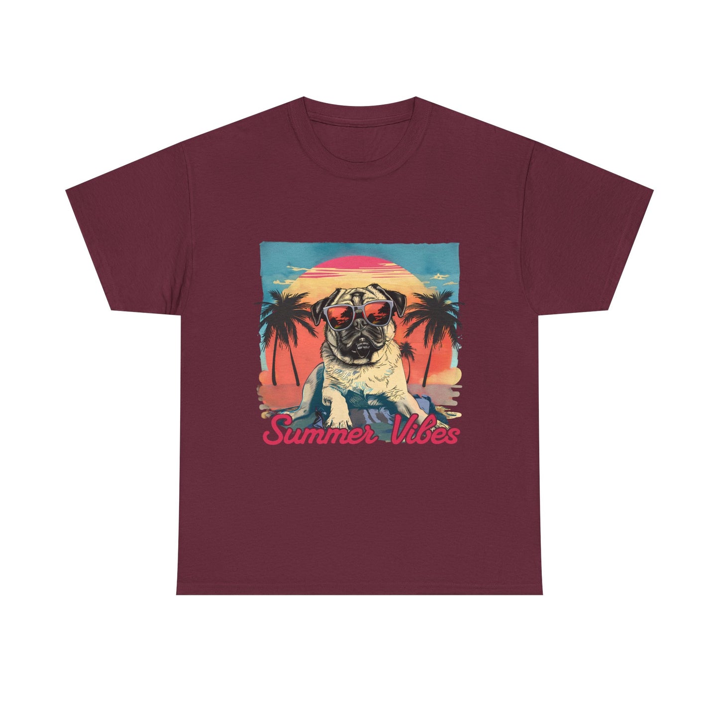 Summer Vibes Pug T-Shirt
