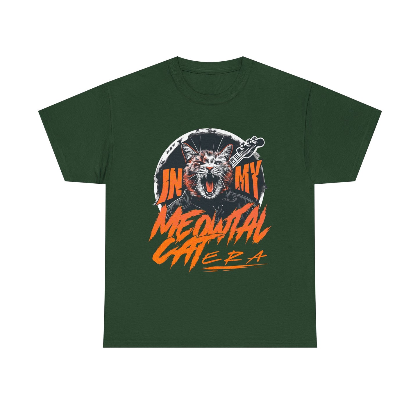 Graphic Tee — “In My Head/Medusa Mental” Fierce Cat Rock Band Design