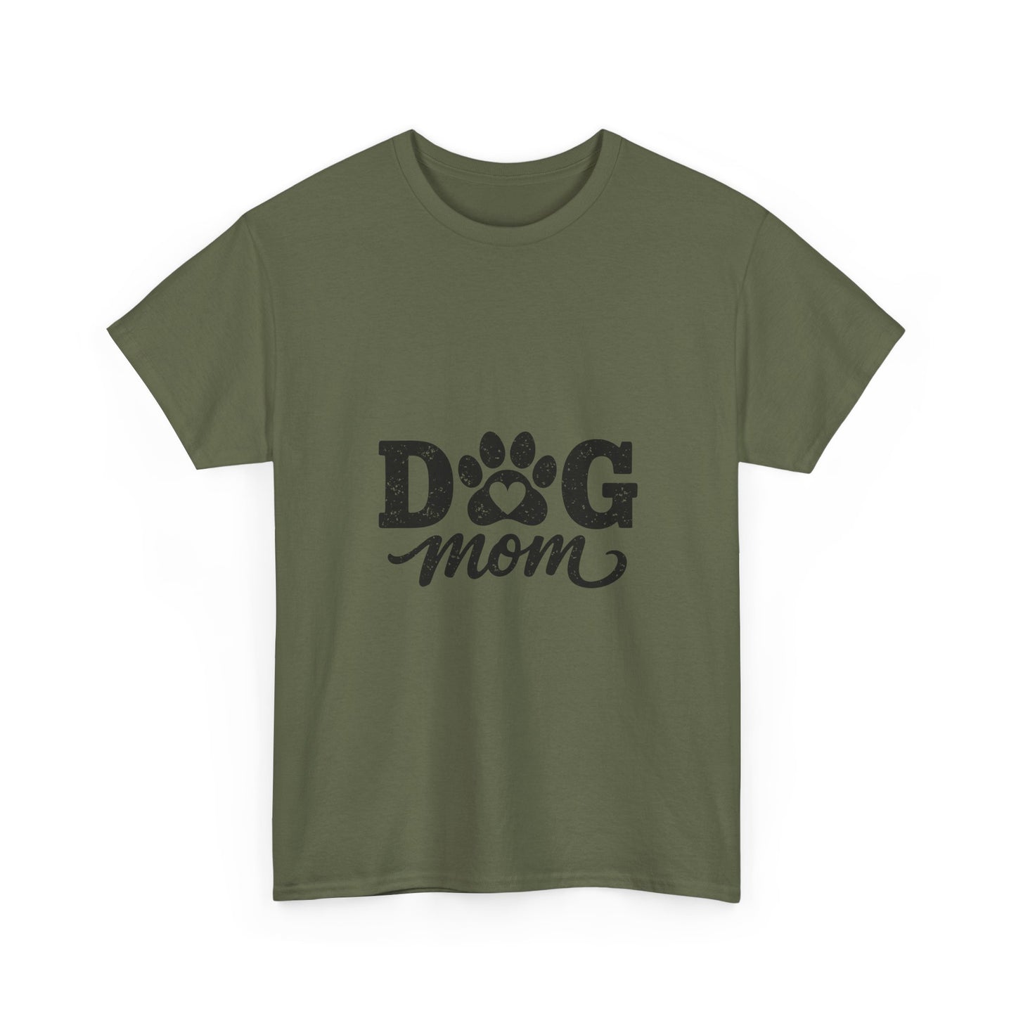 Dog Mom T‑Shirt — Paw Print Graphic Tee for Dog Lovers
