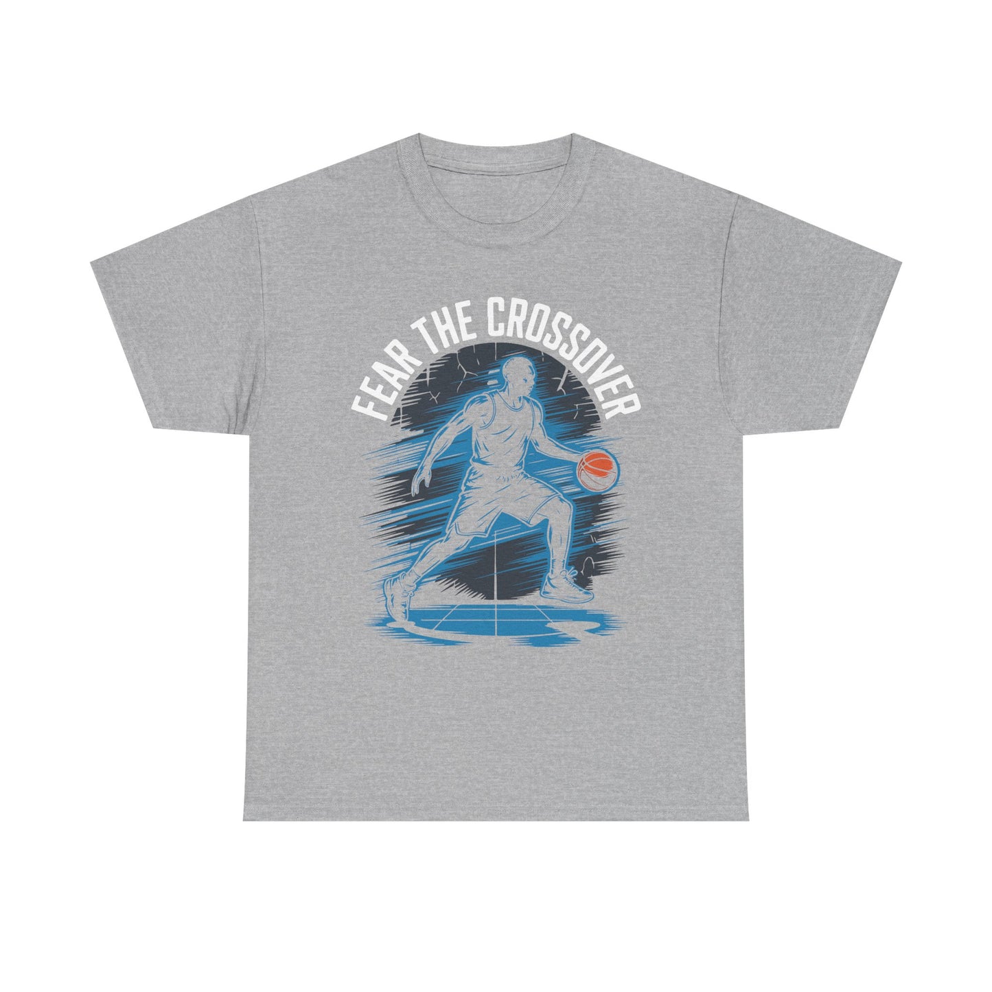 Basketball T‑Shirt - "Fear The Crossover" Dribbling Player Graphic Tee