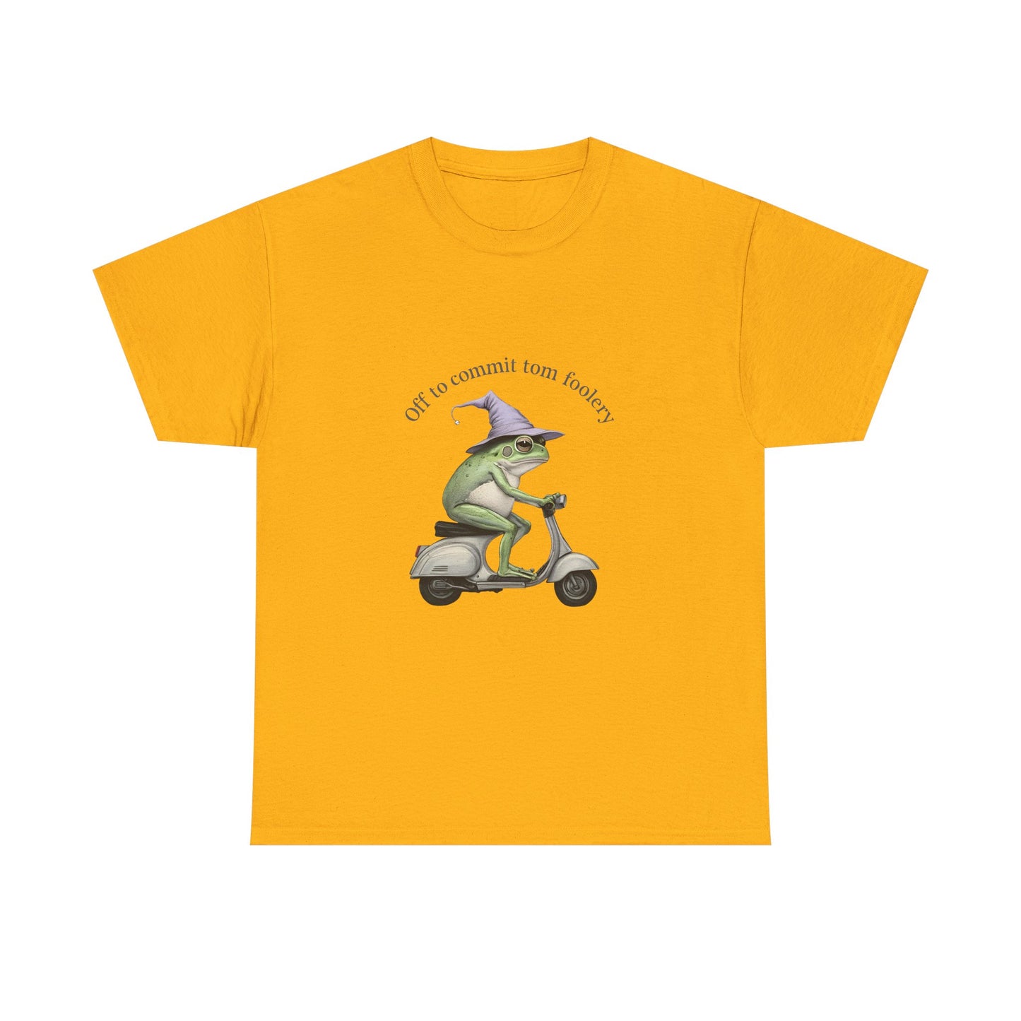 Witch Frog Scooter T-Shirt — 'off to commit form fuckery' Graphic Tee