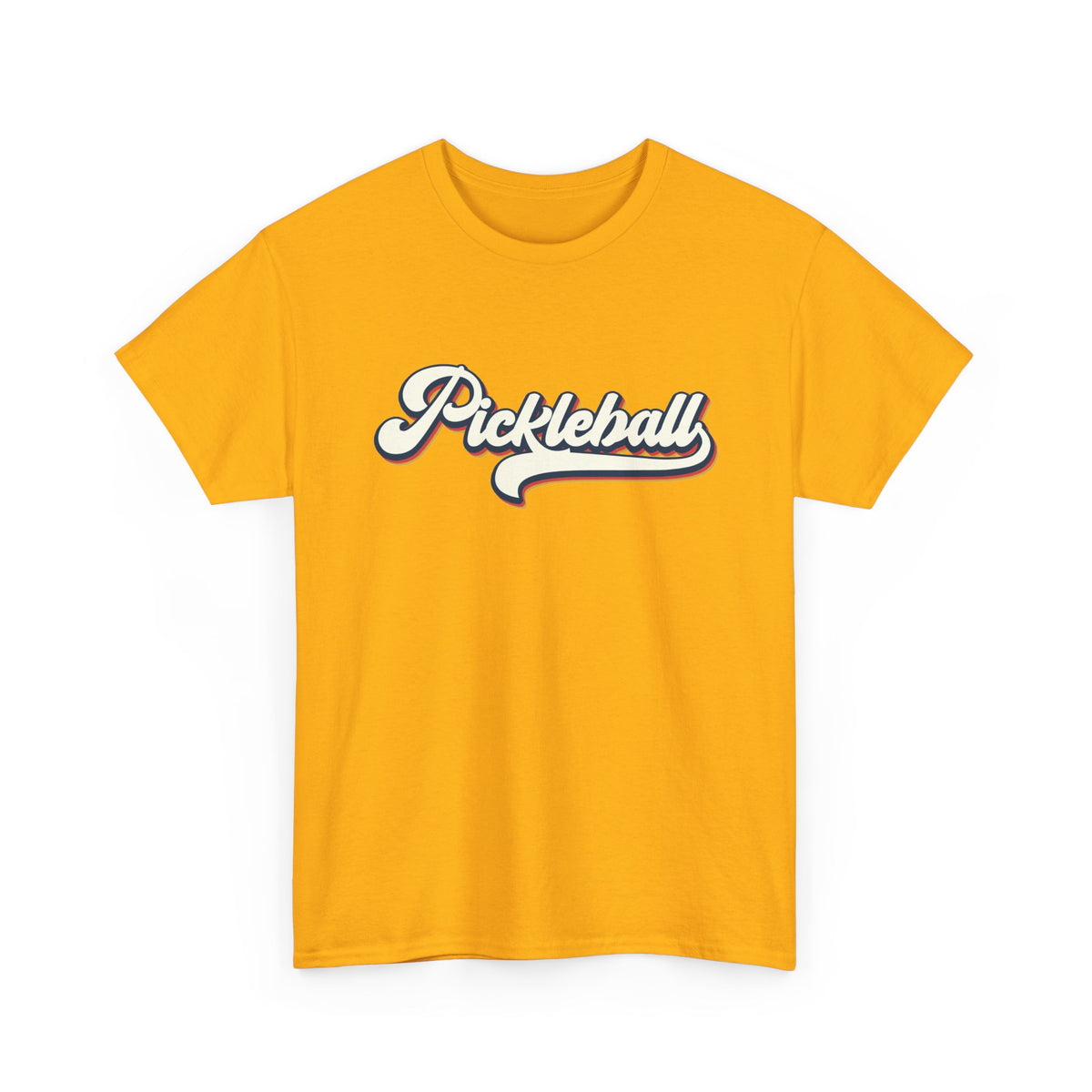 Pickleball Script Tee — Retro Athletic Pickleball T-Shirt