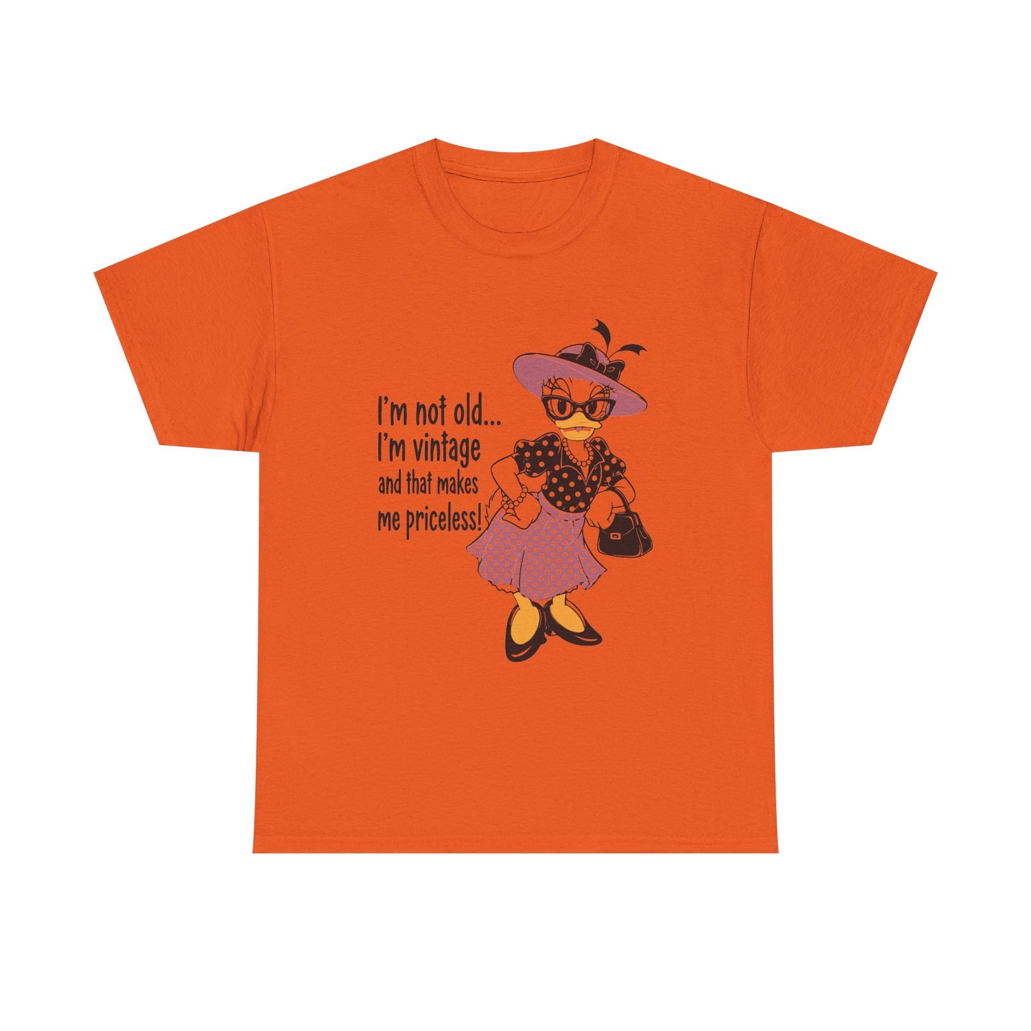 Vintage Duck Graphic Tee — "I’m not old... I’m vintage and that makes me priceless!"