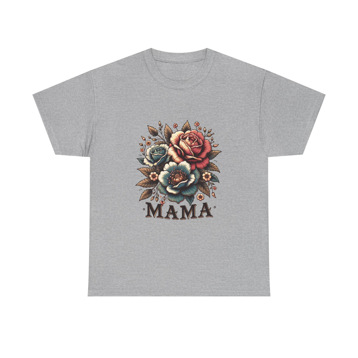 Mama Floral Tee — Vintage Roses "MAMA" Mother's Day T-Shirt
