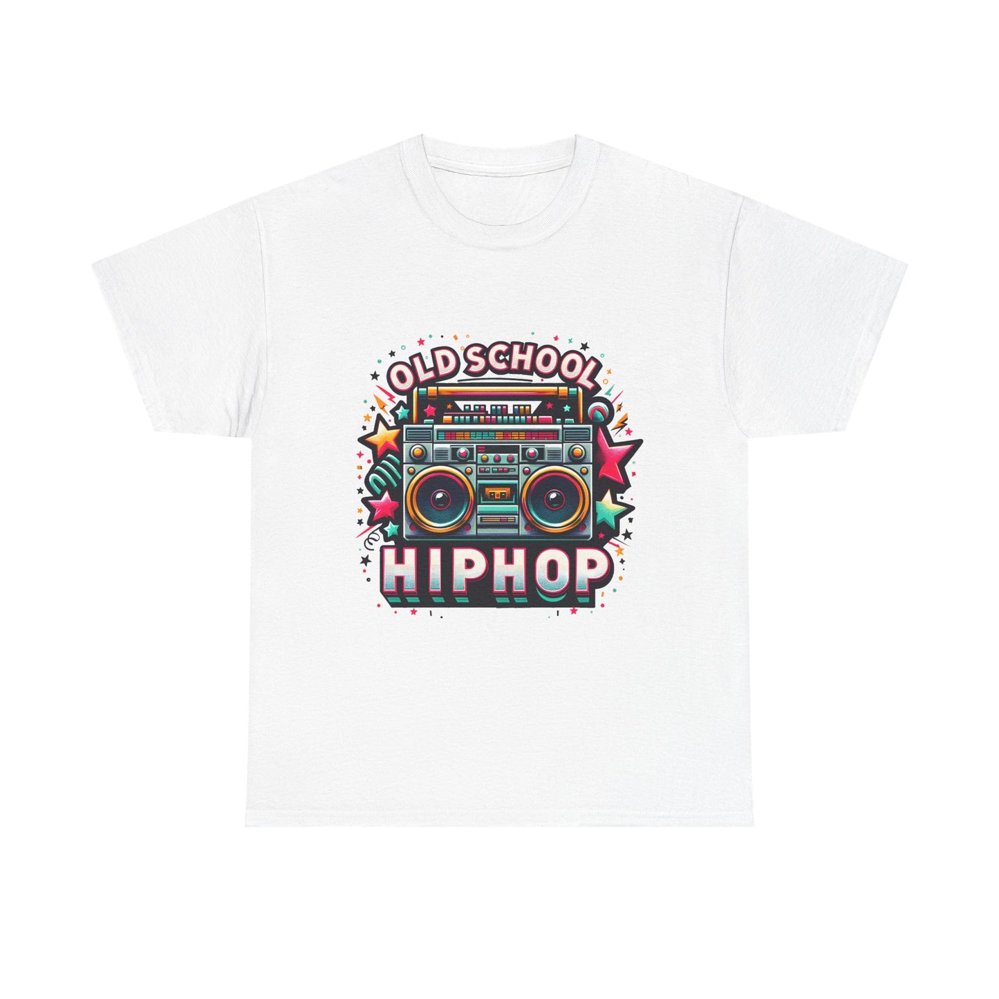 Old School Hip Hop T-Shirt — Retro Boombox Graphic Tee