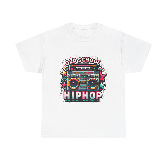Old School Hip Hop T-Shirt — Retro Boombox Graphic Tee