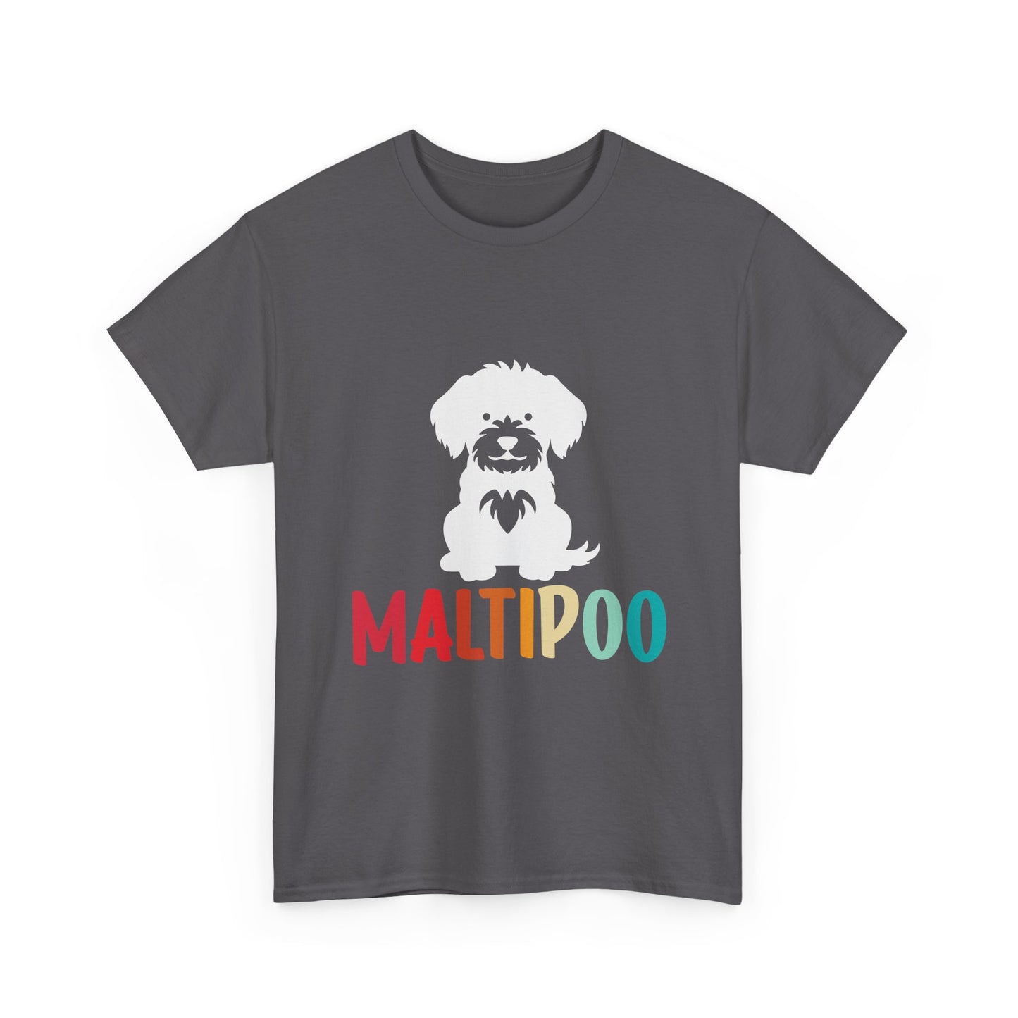 Maltipoo Graphic Tee — Retro Rainbow Dog Lover T‑Shirt
