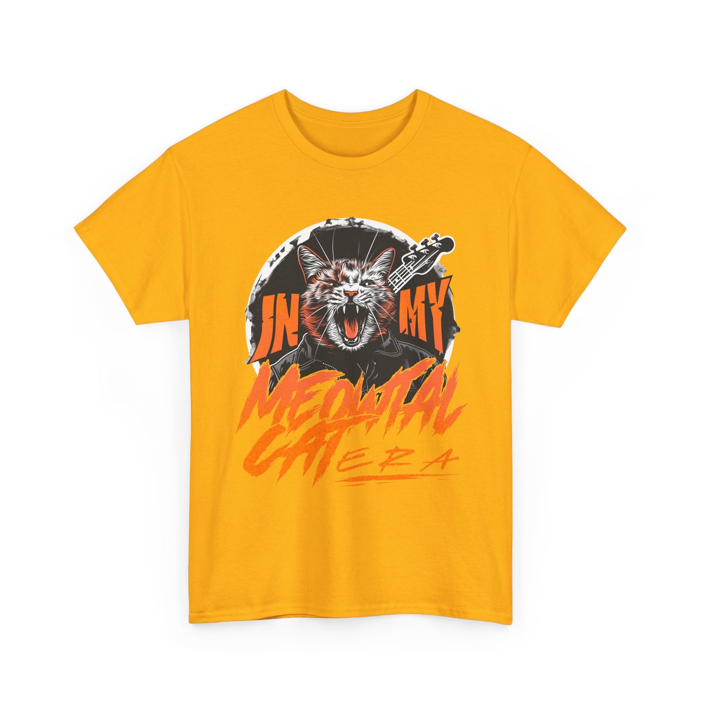 Graphic Tee — “In My Head/Medusa Mental” Fierce Cat Rock Band Design