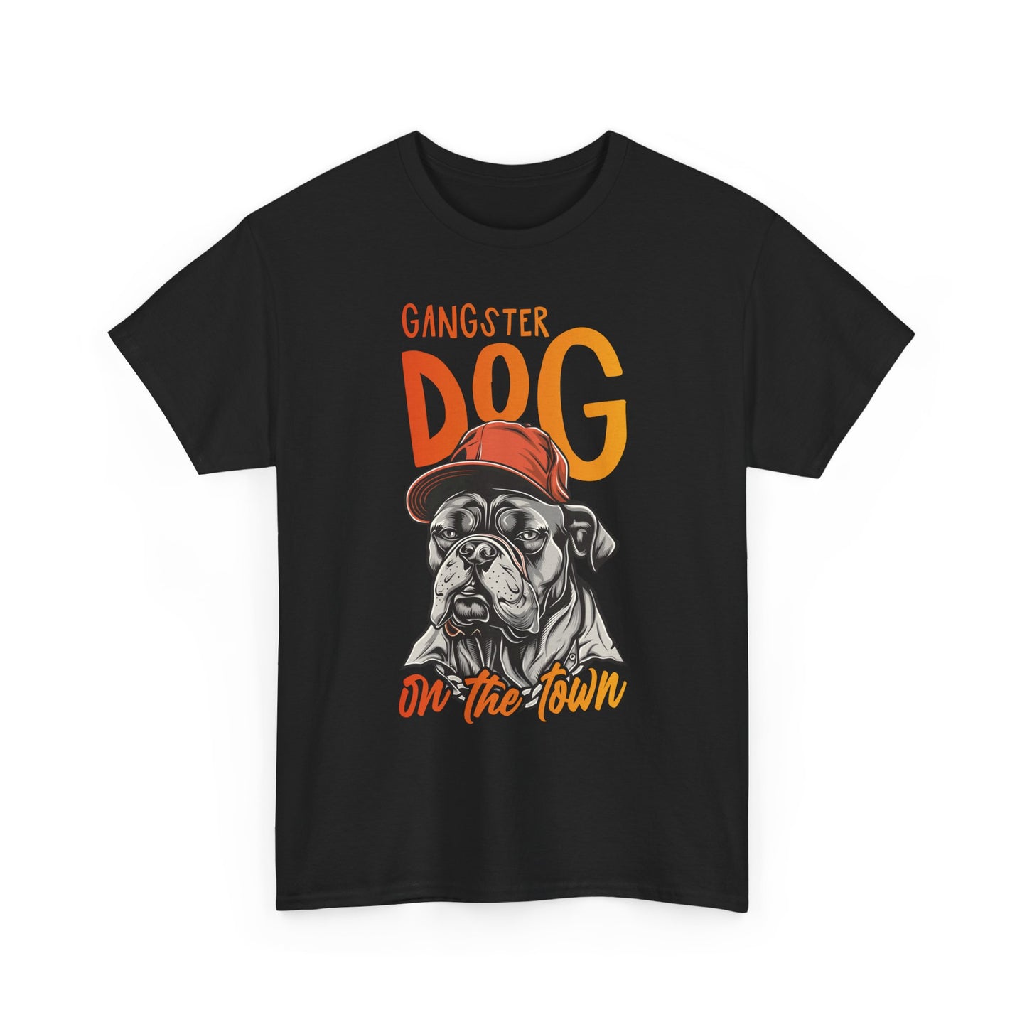 Gangster Dog T‑Shirt – 'Gangster Dog On The Town' Graphic Tee