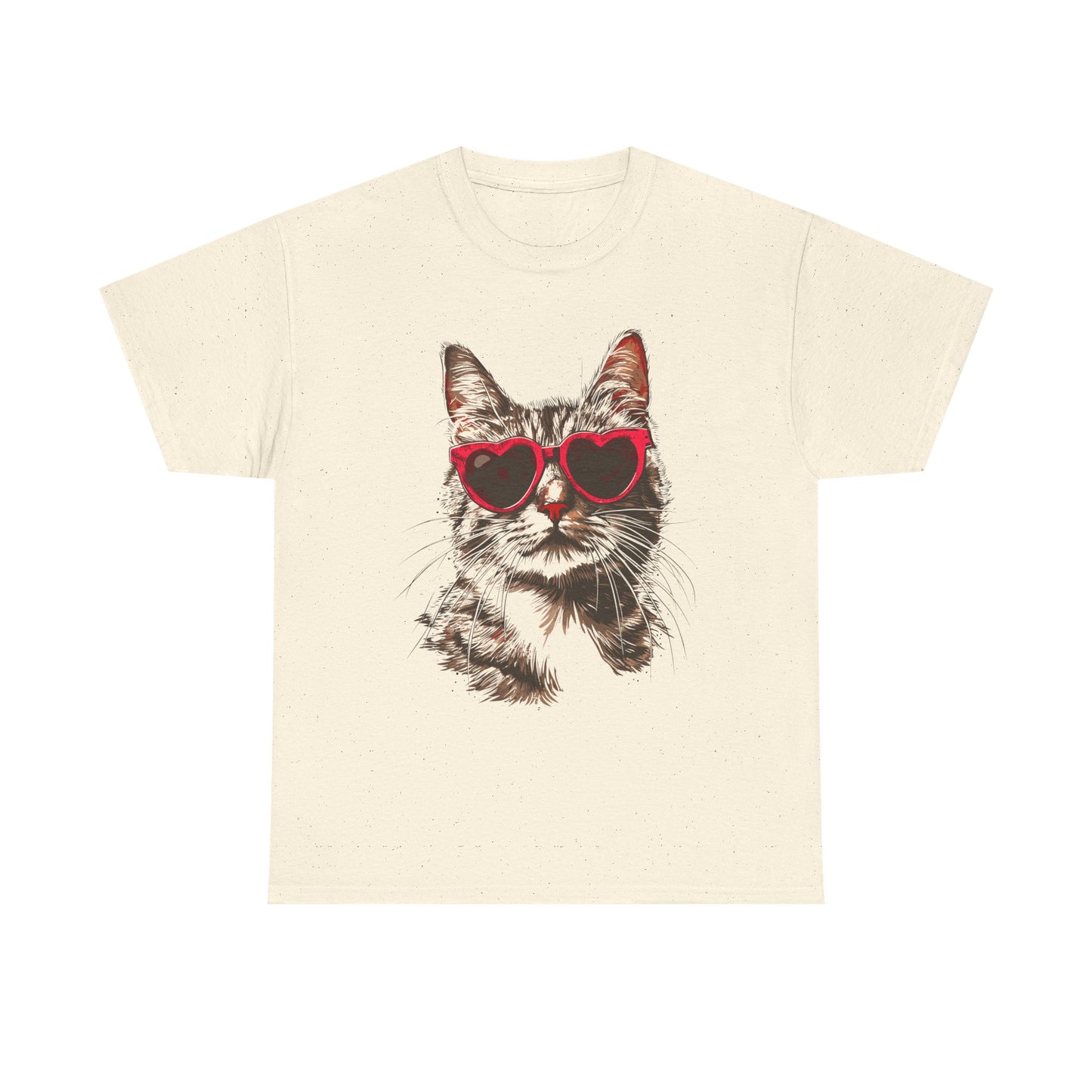 Cat with Heart Sunglasses T-Shirt