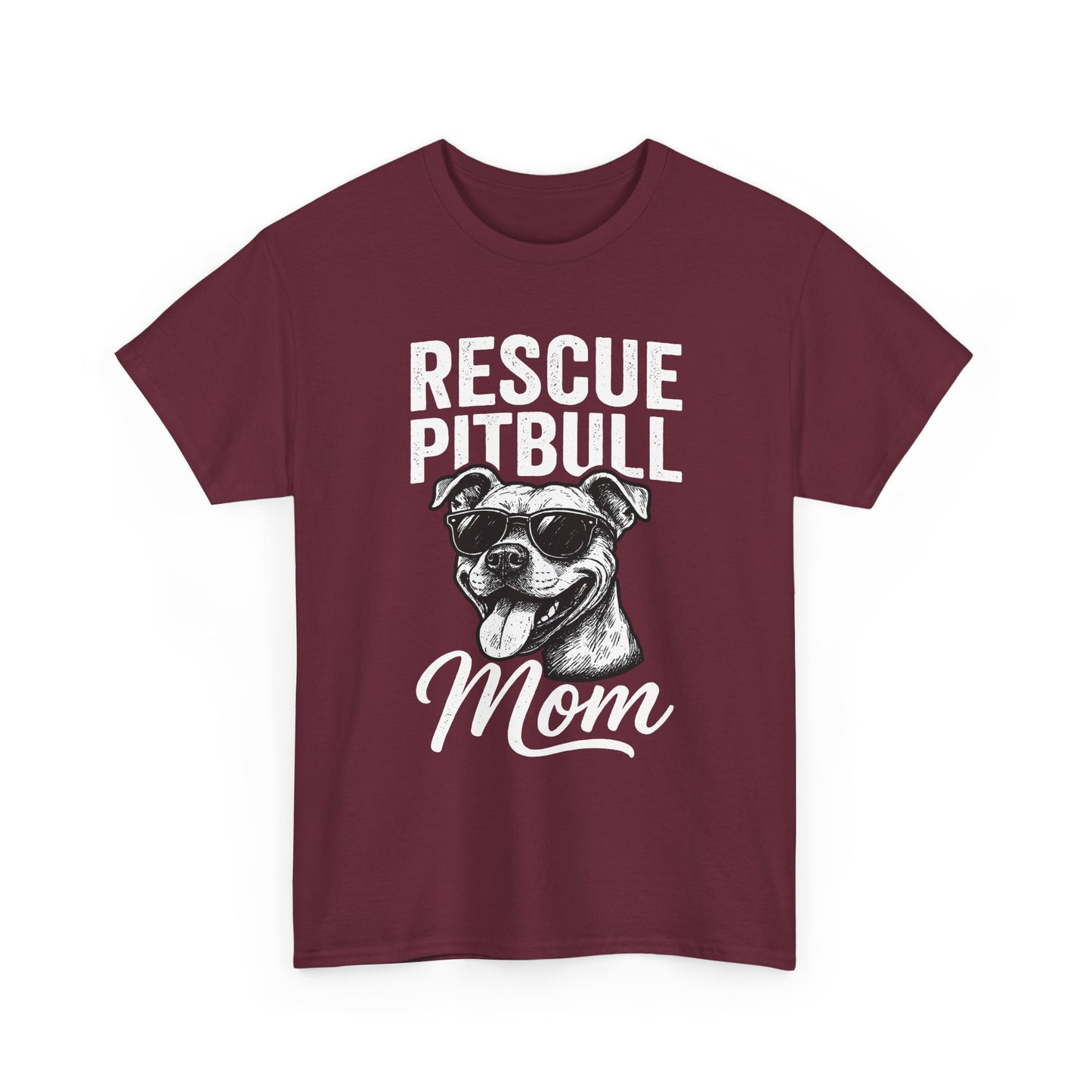 Rescue Pitbull Mom T-Shirt — Rescue Dog Lover Tee