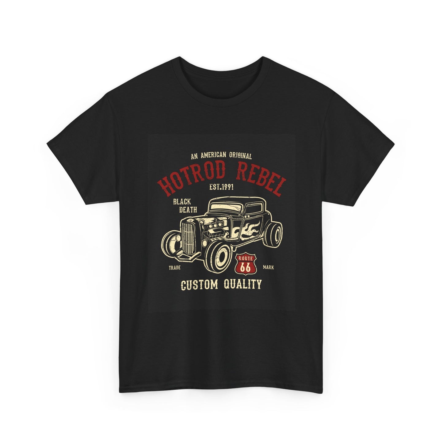 Hotrod Rebel T-Shirt – Vintage Custom Car Graphic Tee