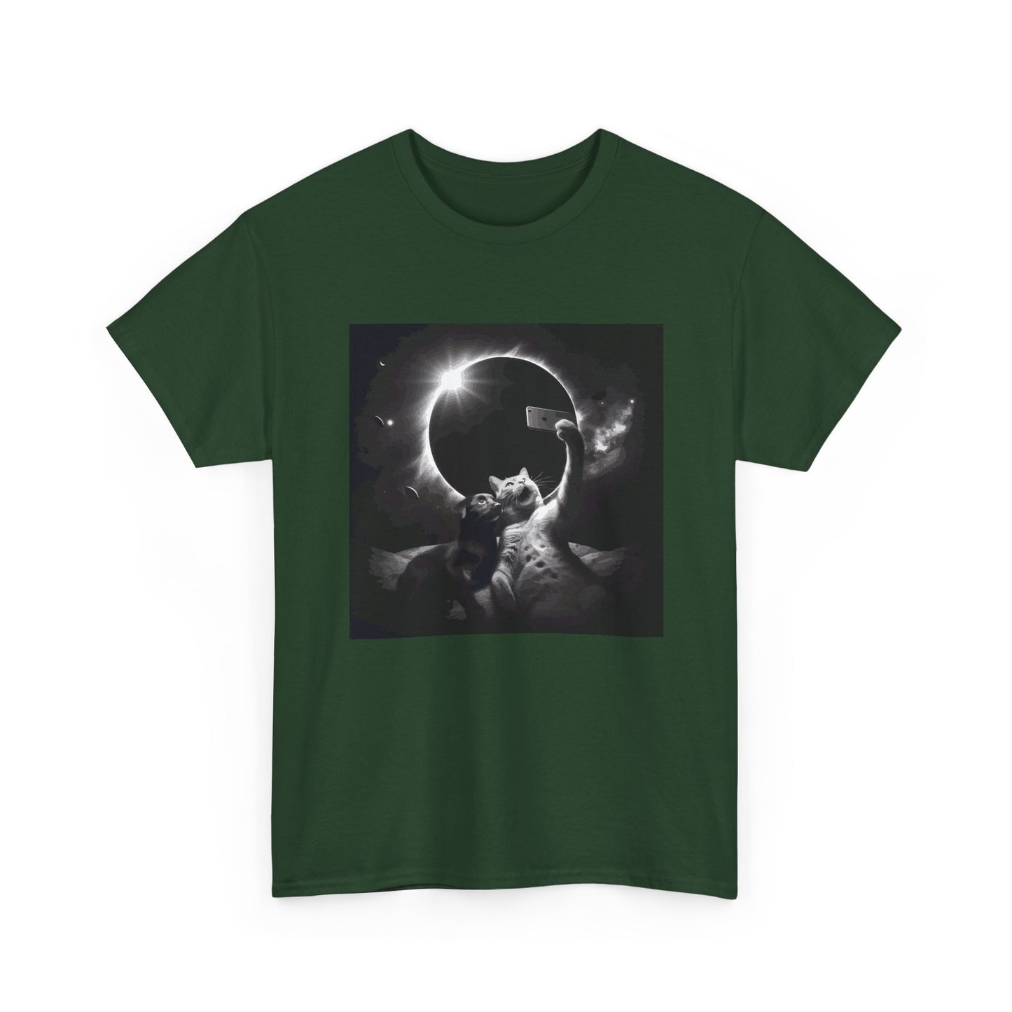 Dog and Cat Selfie Solar eclipse T-Shirt