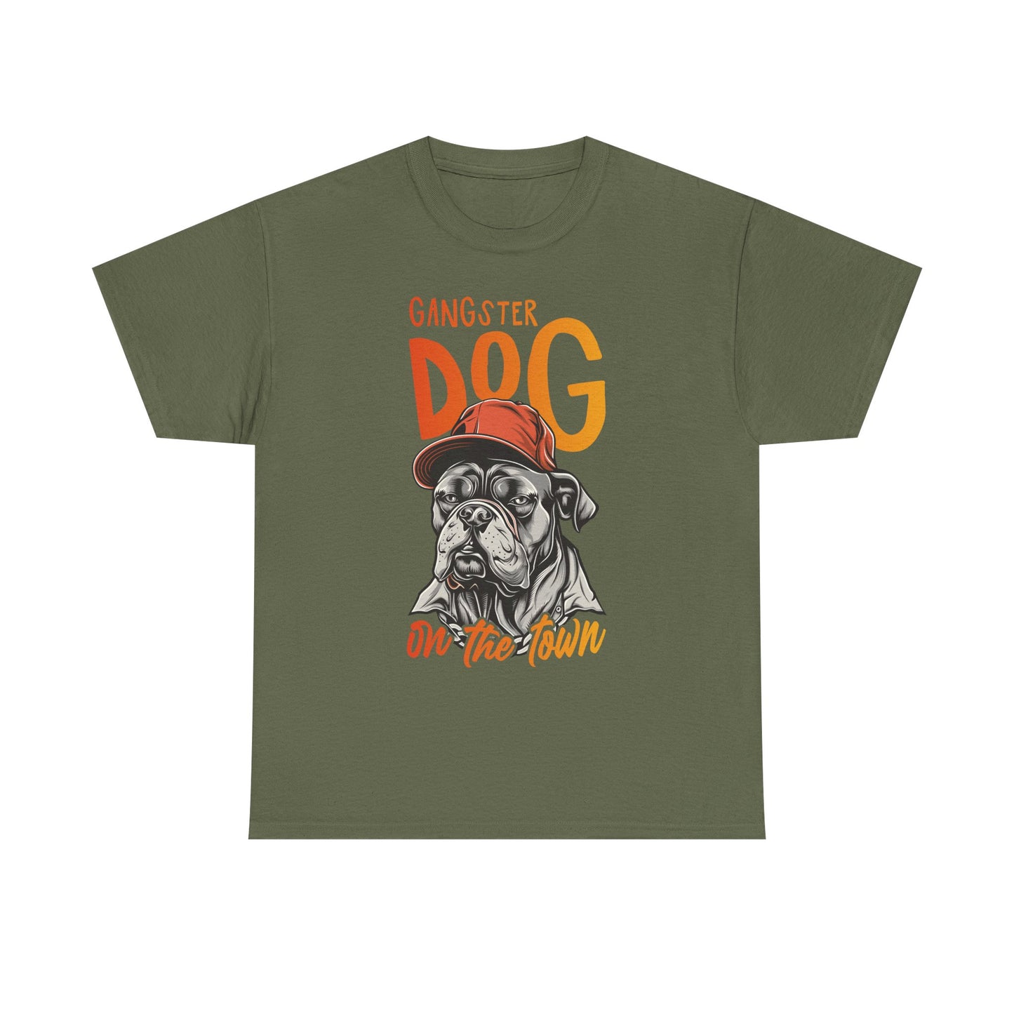 Gangster Dog T‑Shirt – 'Gangster Dog On The Town' Graphic Tee