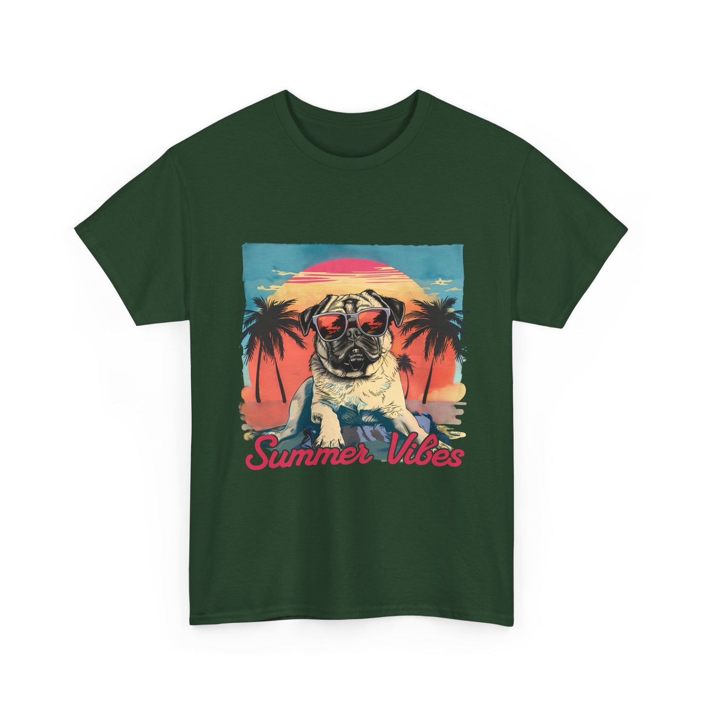 Summer Vibes Pug T-Shirt