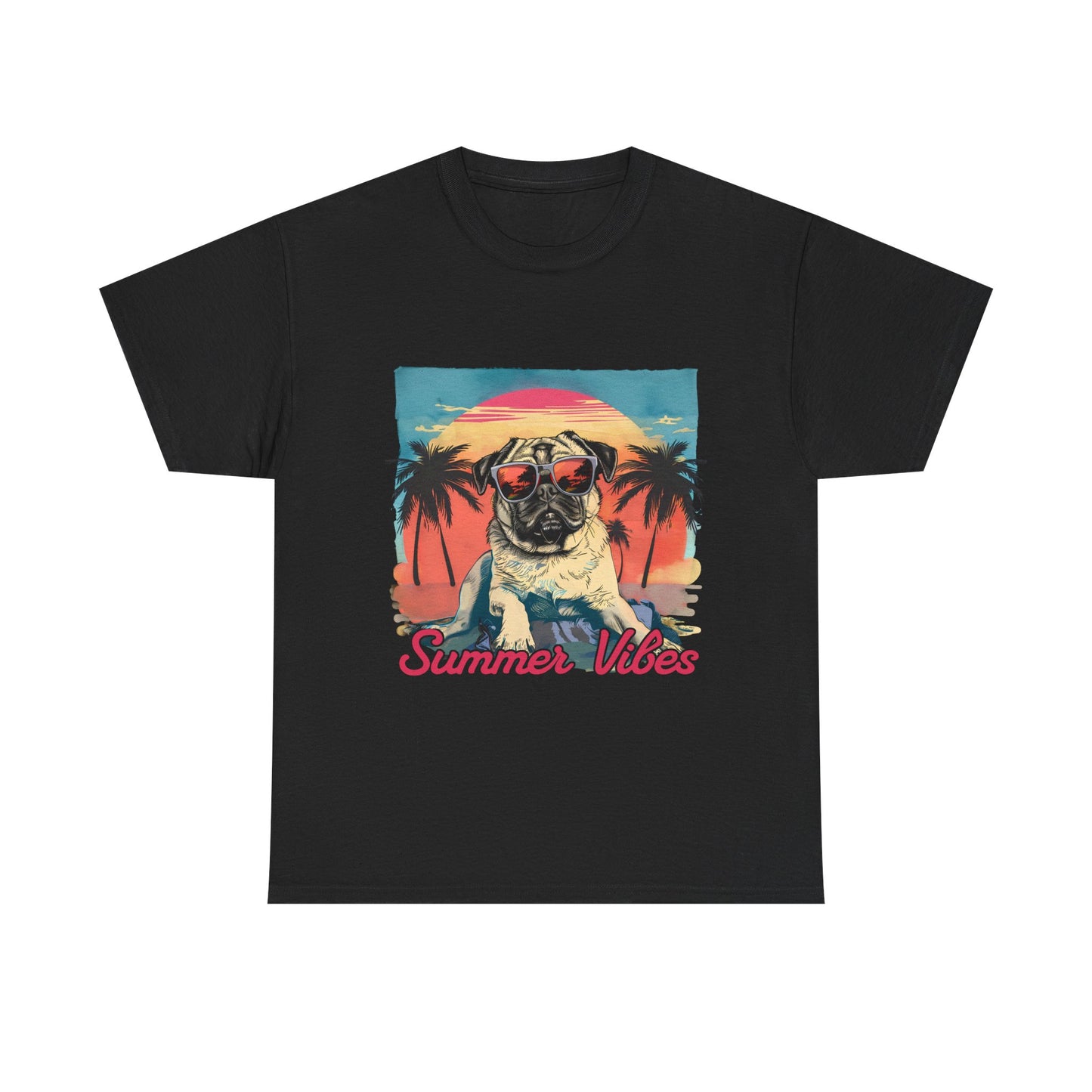Summer Vibes Pug T-Shirt
