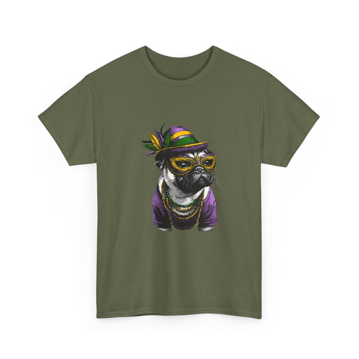 Mardi Gras Pug T-Shirt
