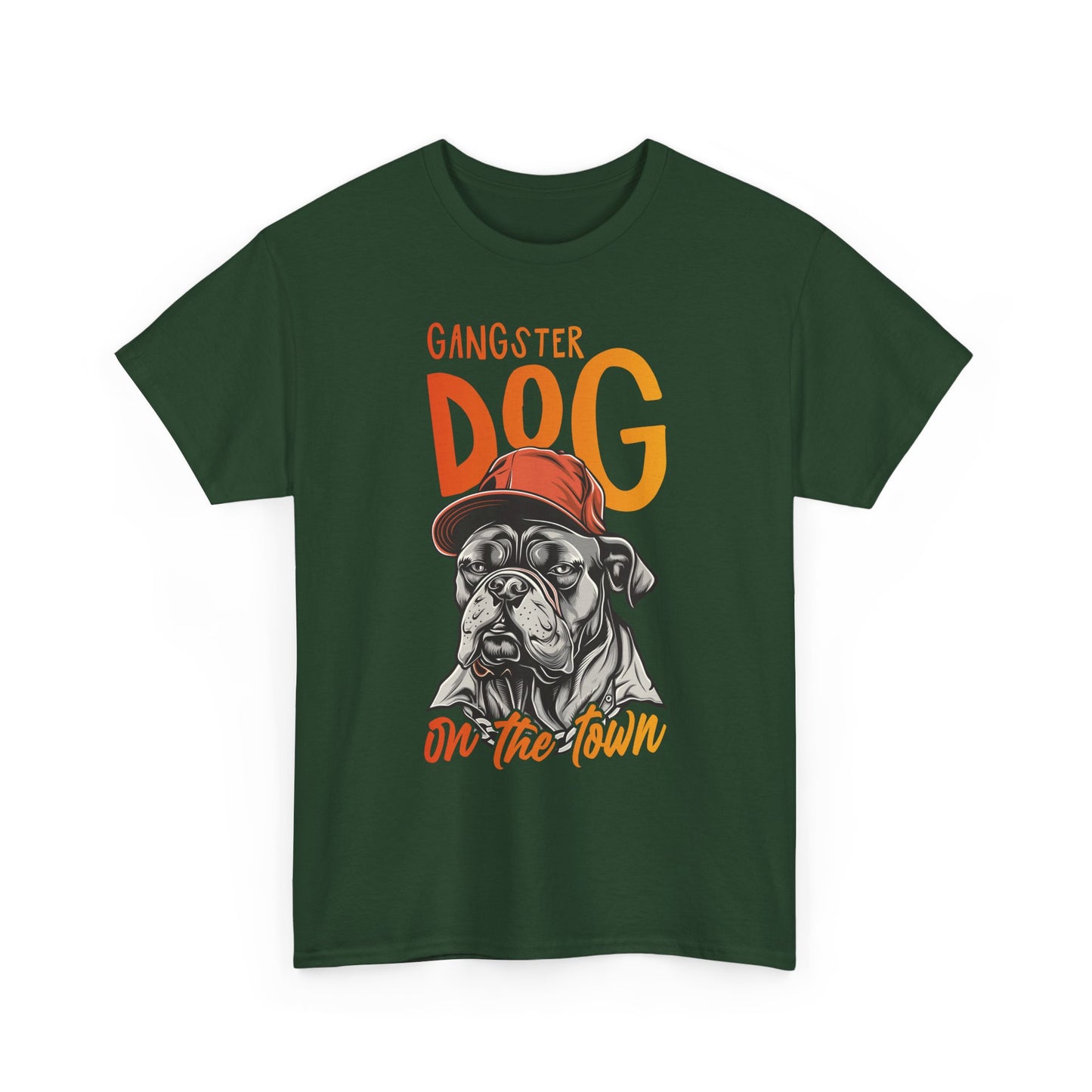 Gangster Dog T‑Shirt – 'Gangster Dog On The Town' Graphic Tee