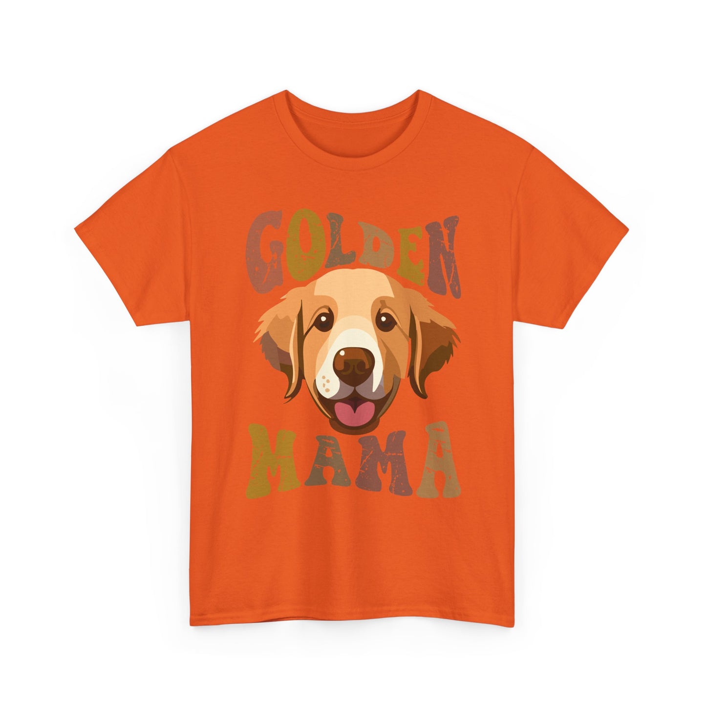 Golden Mama T‑Shirt — Cute Golden Retriever Mom Tee