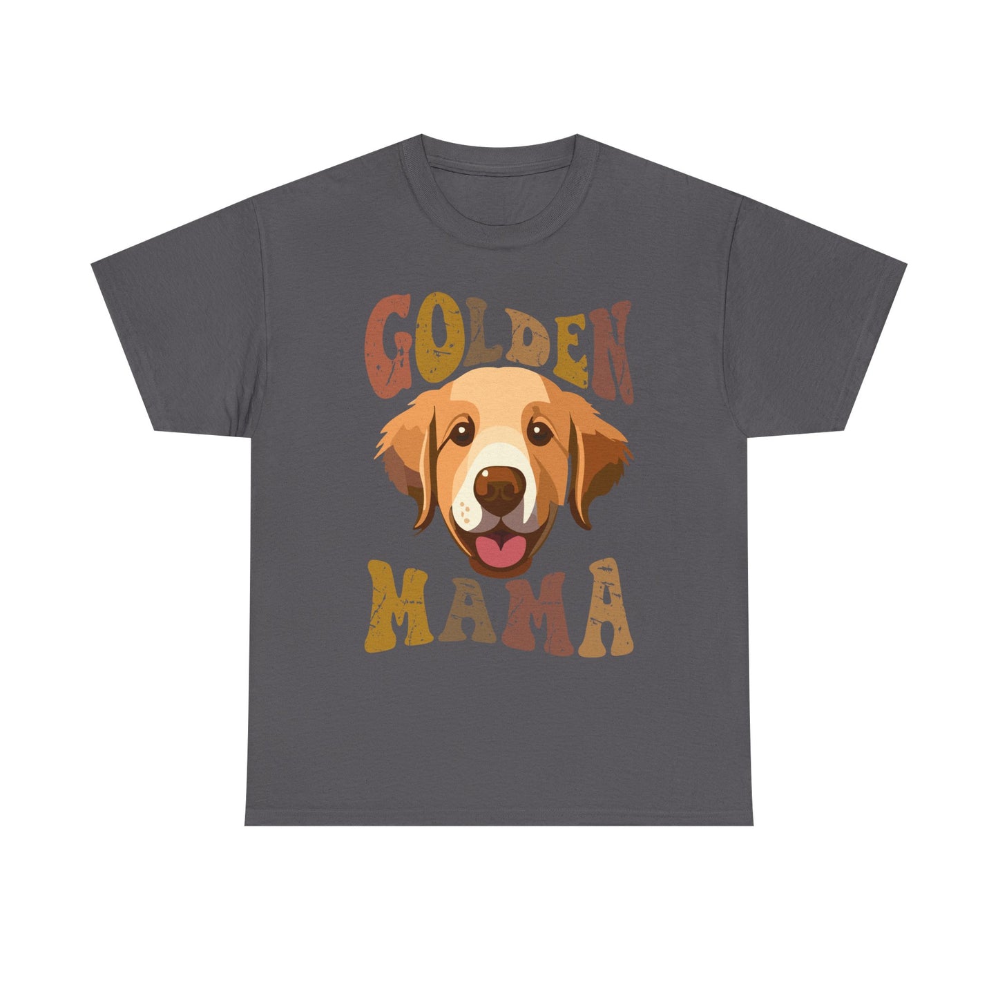 Golden Mama T‑Shirt — Cute Golden Retriever Mom Tee