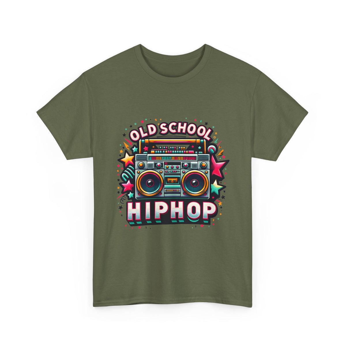 Old School Hip Hop T-Shirt — Retro Boombox Graphic Tee