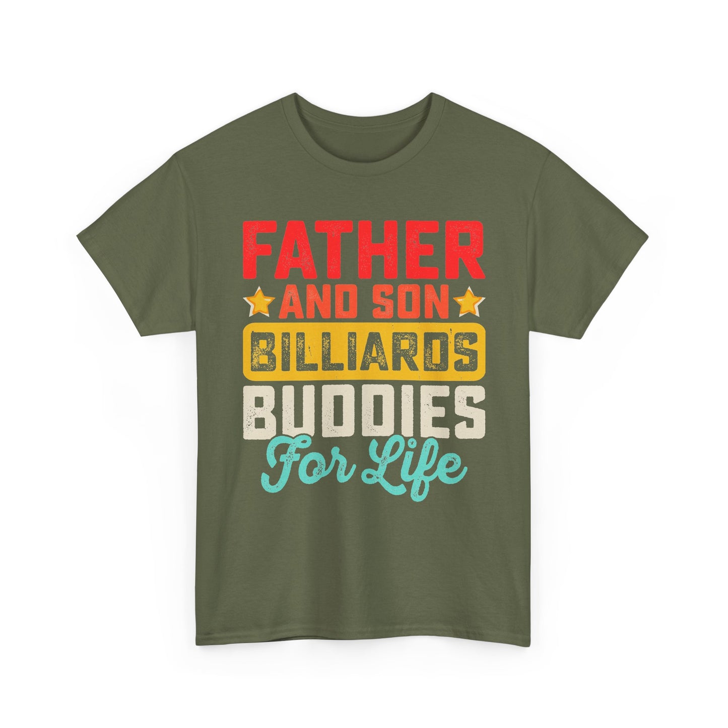 Billiards Buddies Father and Son Tee — "Father and Son Billiards Buddies for Life" Shirt