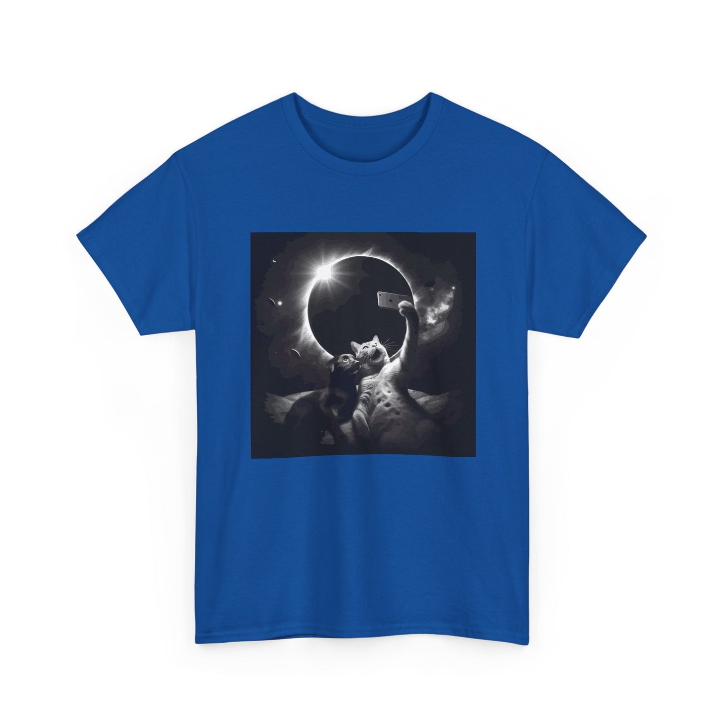 Dog and Cat Selfie Solar eclipse T-Shirt