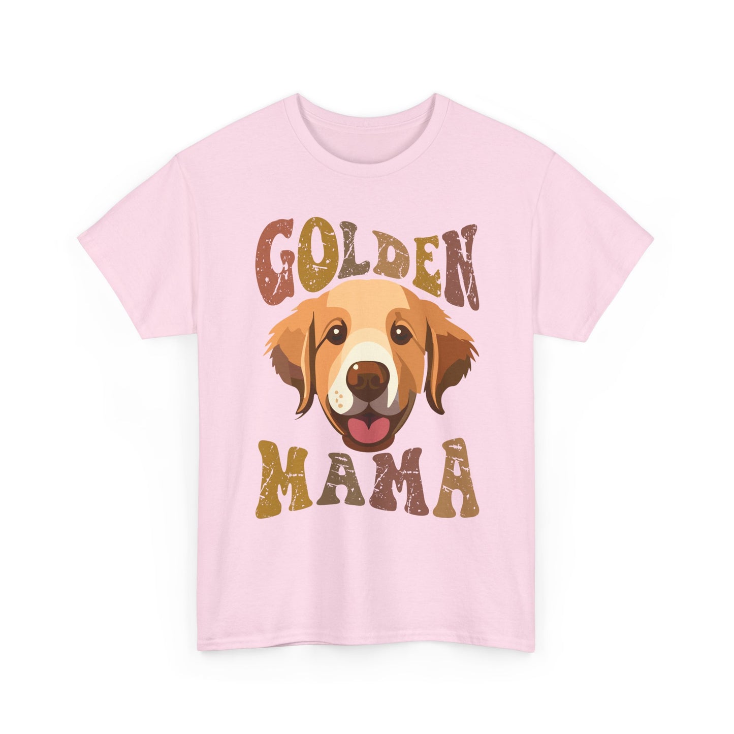 Golden Mama T‑Shirt — Cute Golden Retriever Mom Tee