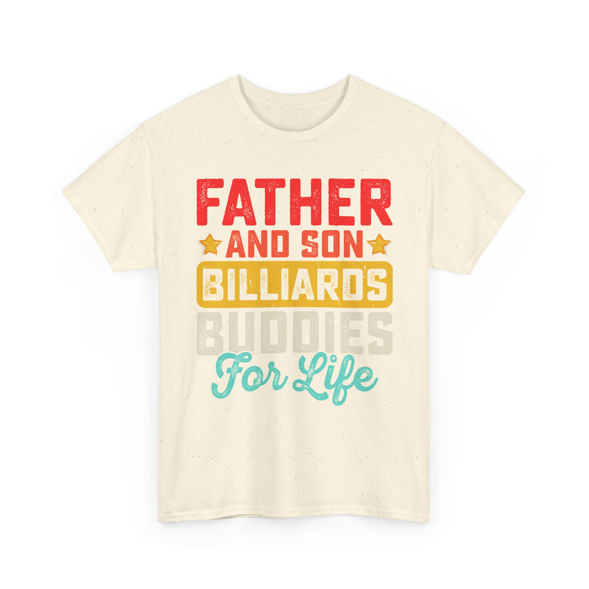 Billiards Buddies Father and Son Tee — "Father and Son Billiards Buddies for Life" Shirt