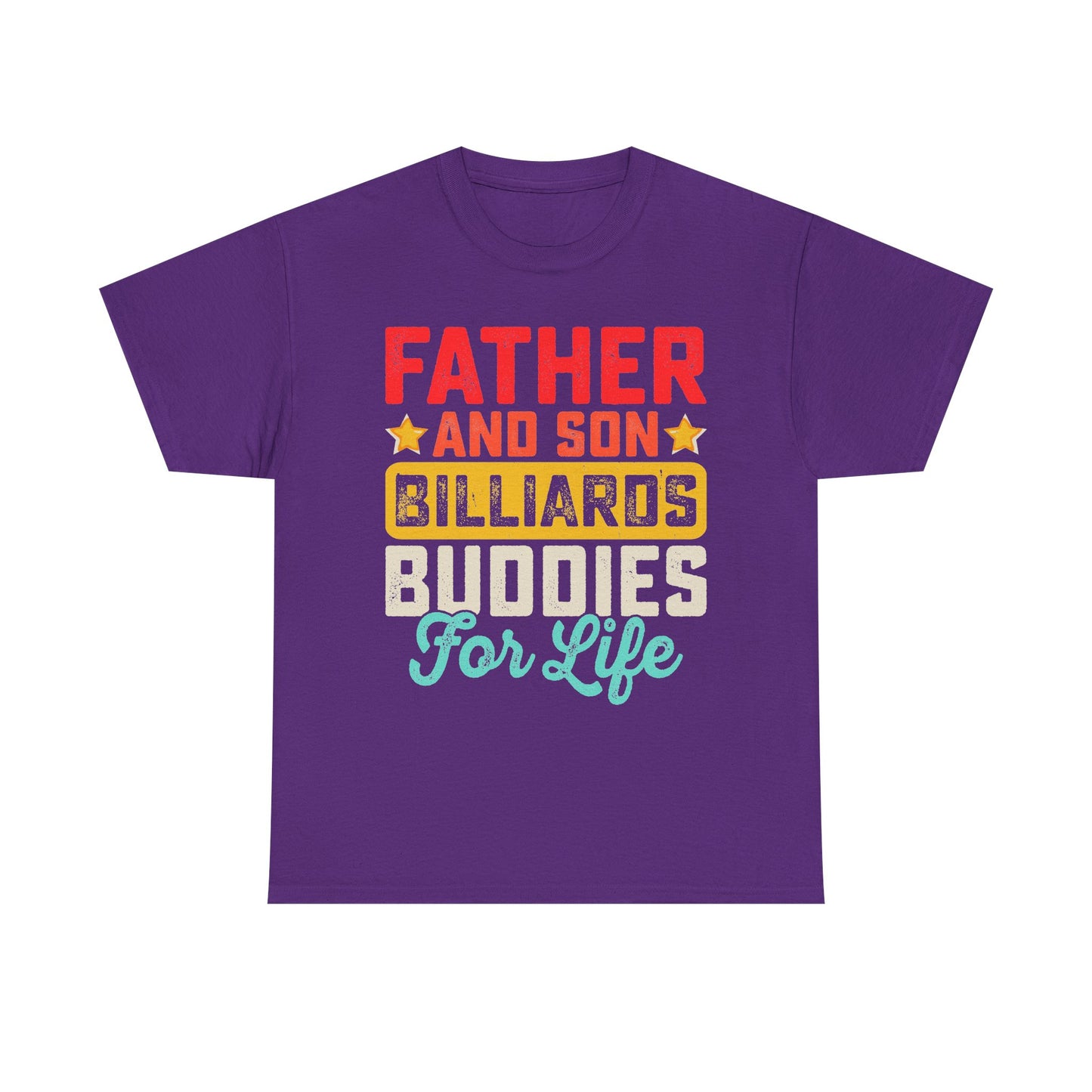 Billiards Buddies Father and Son Tee — "Father and Son Billiards Buddies for Life" Shirt