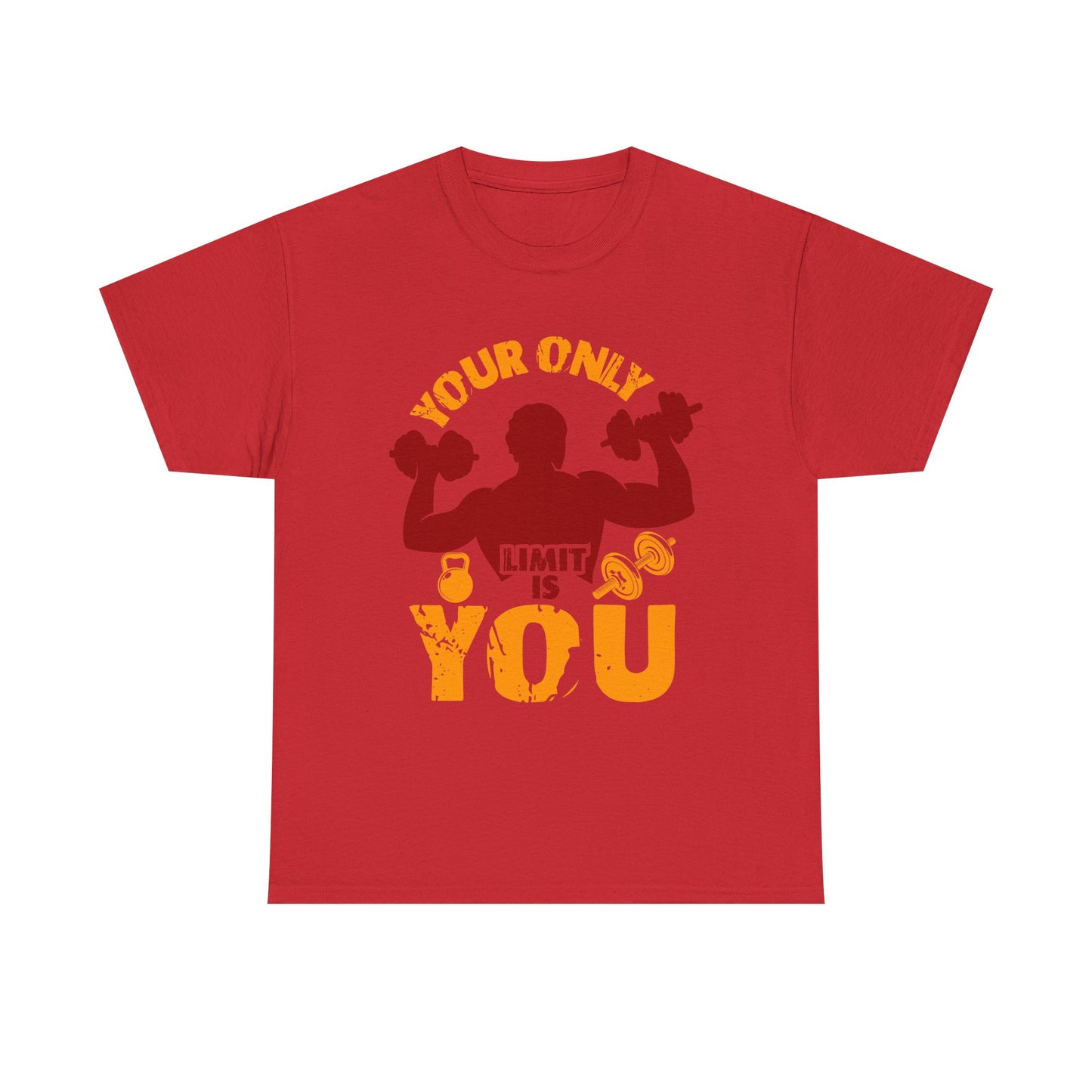 Motivational Fitness Tee — "Your Only Limit Is You" Workout T-Shirt