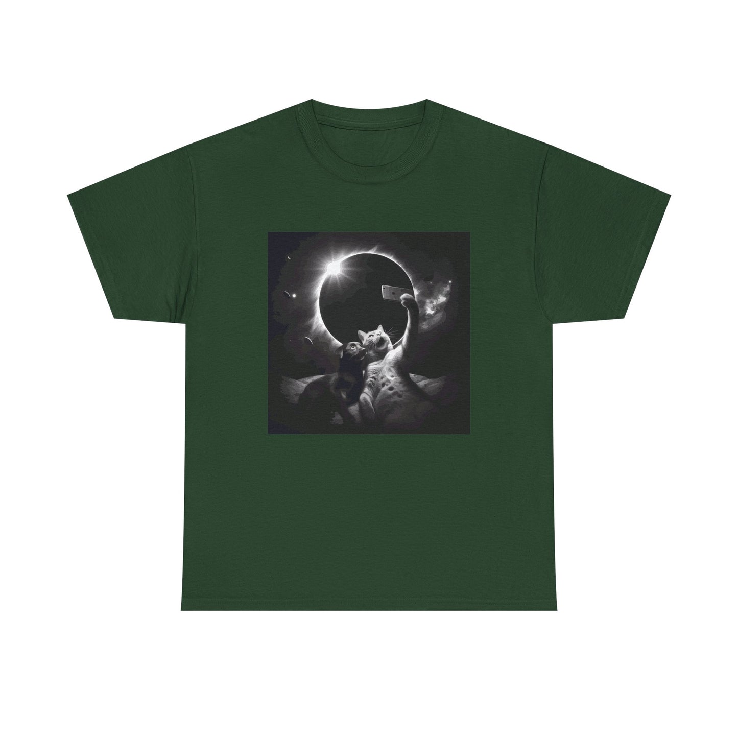 Dog and Cat Selfie Solar eclipse T-Shirt