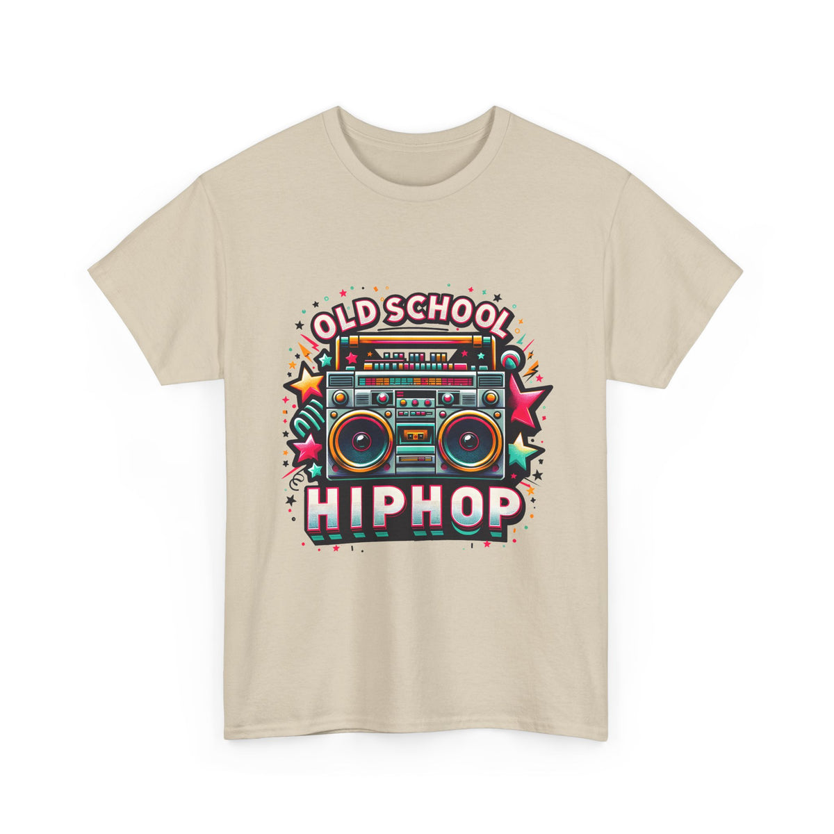 Old School Hip Hop T-Shirt — Retro Boombox Graphic Tee