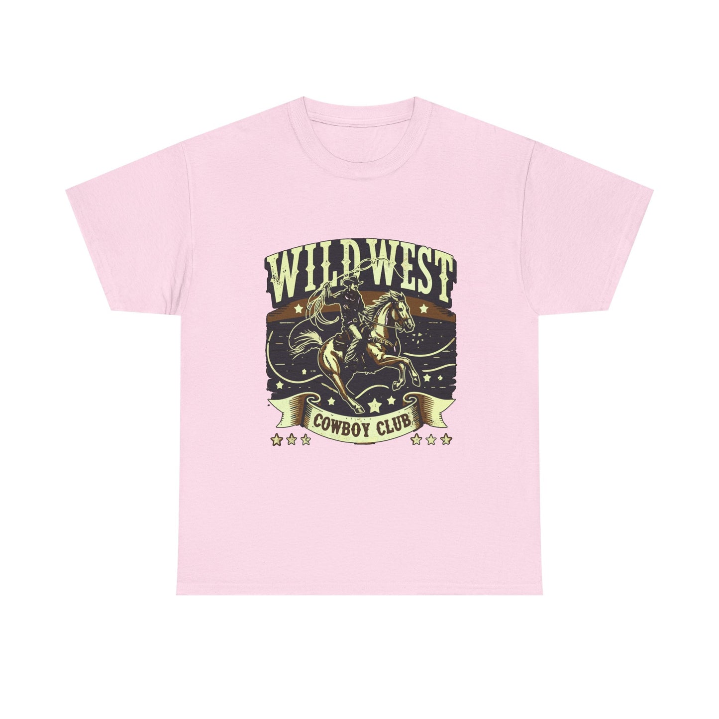 Wild West Cowboy Club T‑Shirt — Vintage Rodeo Western Graphic Tee