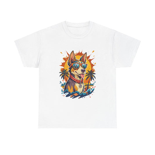 Cool Corgi Summer Tee — Sunglasses Dog Beach T-Shirt